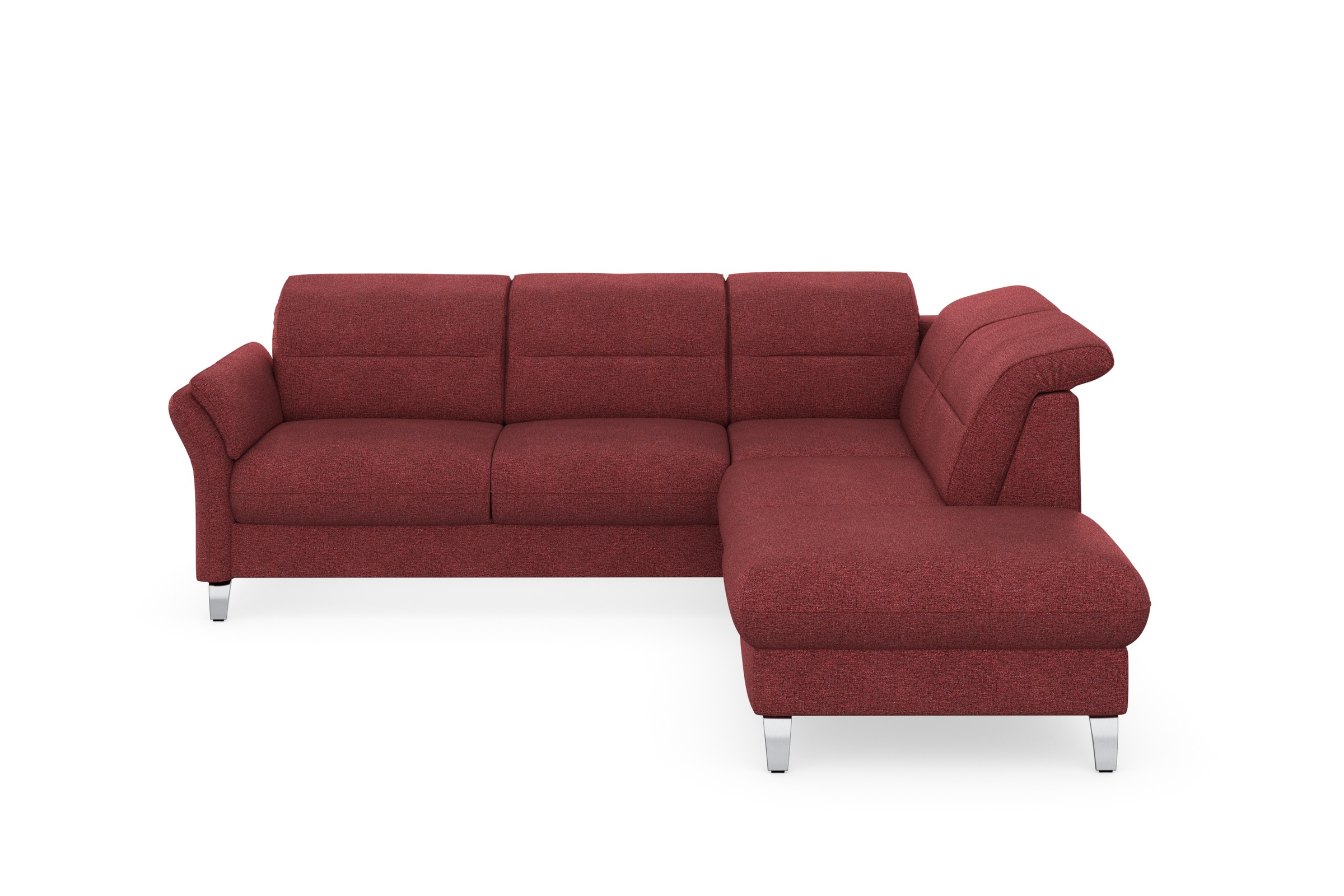 sit&more Ecksofa »Grenoble L-Form mit Federkern«, wahlweise mit Bettfunktion, Bettkasten, Arm- und Kopfteilverstellung