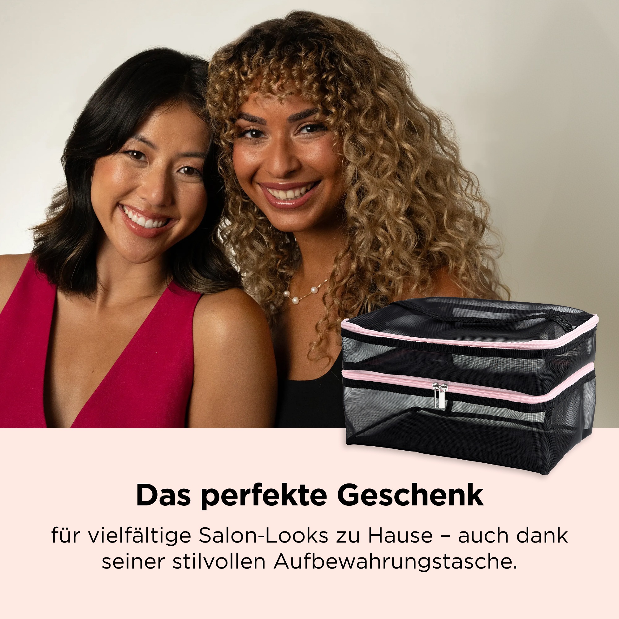 Revlon »One‑Step™ 5‑in‑1 Multi Air Styler Pink Titanium Edition, RVDR5376E« 5 Aufsätze Unbegrenzte Möglichkeiten dank 5 hochwertiger Stylingköpfe, mit Tasche