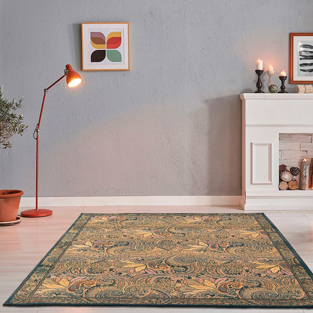 THEKO Teppich »Gabiro 739«, rechteckig, 10 mm Höhe, Kurzflor, Ornamente, ideal im Wohnzimmer & Schlafzimmer