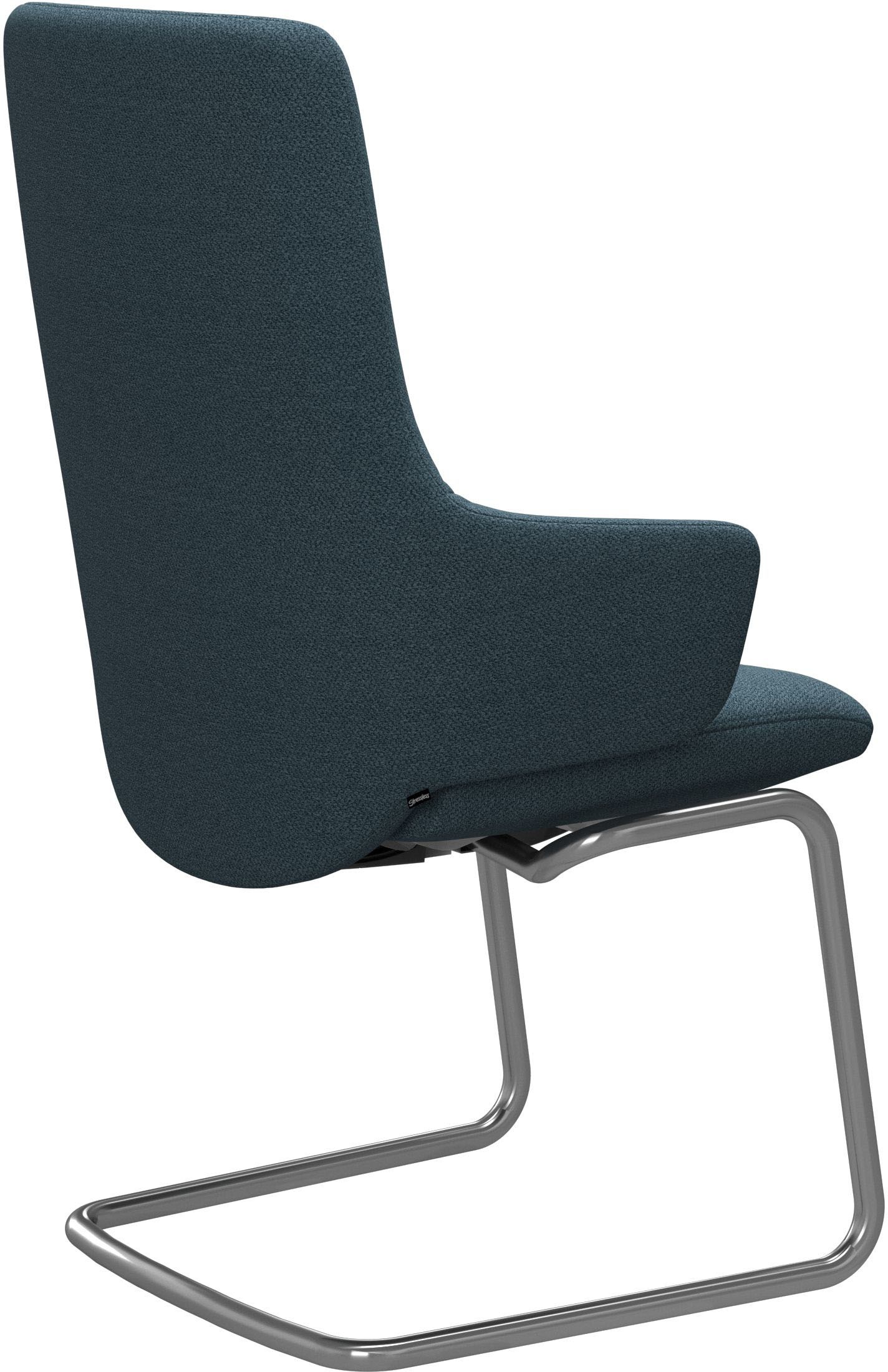 Stressless® Polsterstuhl »Laurel«, ROHLEDER Stoff Q2 FARON, High Back mit Armlehne, Größe L, mit Beinen aus Stahl in Chrom