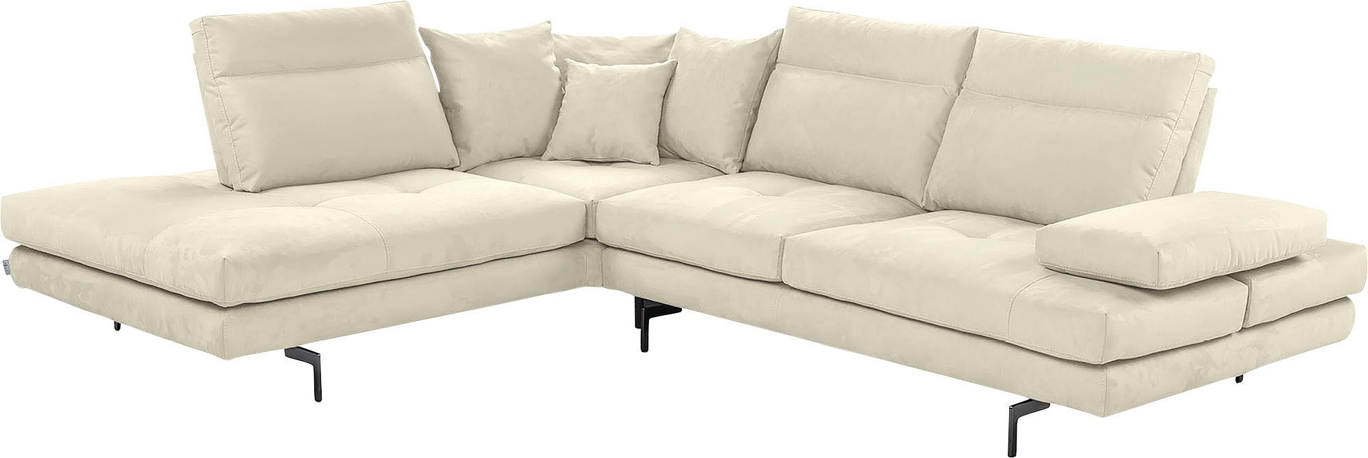 CALIA ITALIA Ecksofa »Toby Wing, Komfortsofa mit Sitzkomfort der Extraklass günstig online kaufen