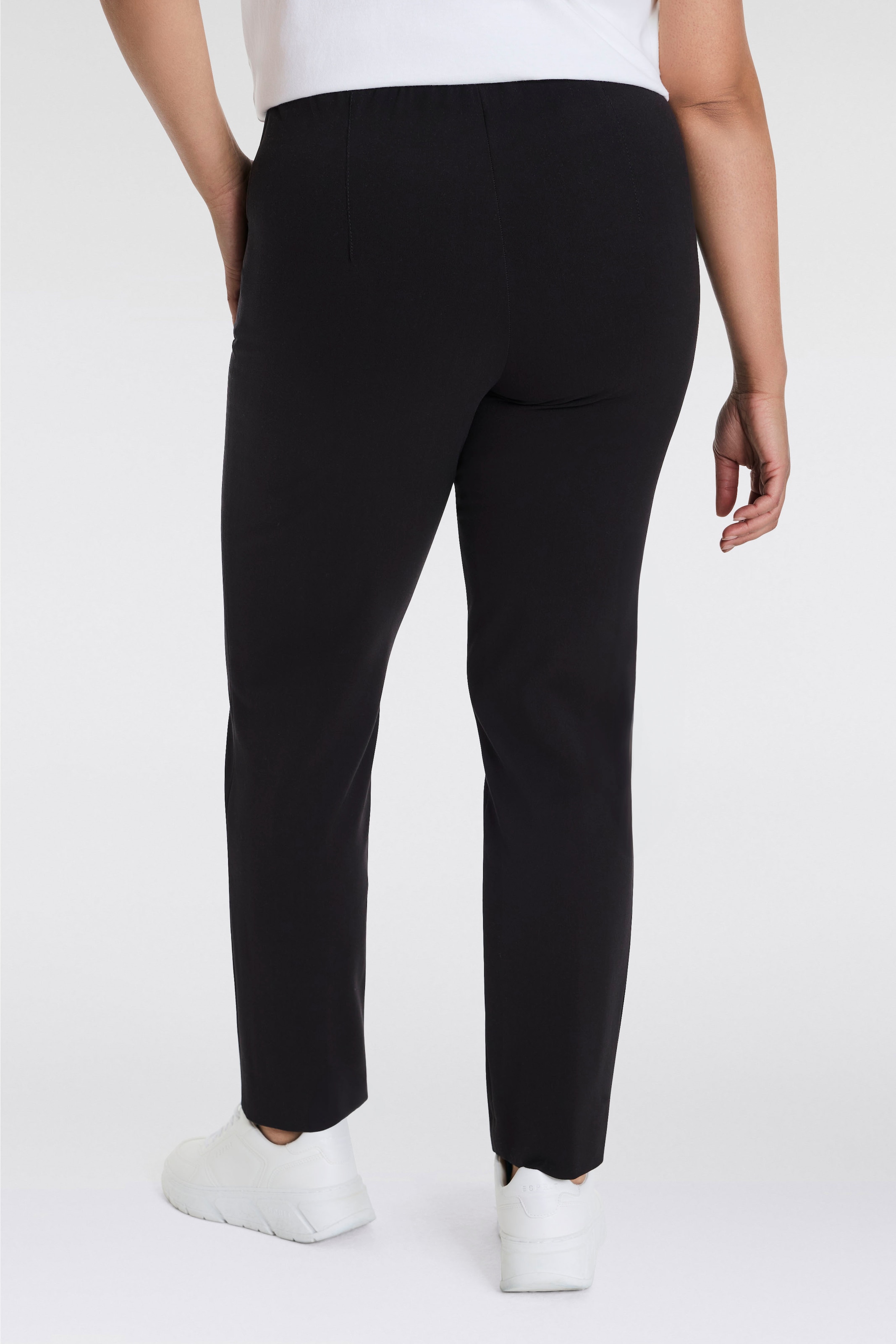 KjBRAND Schlupfhose »Schlupfhose Susie in Bi-Stretch, Kammgarnoptik«, Sommerhose, ideal für kräftige Oberschenkel