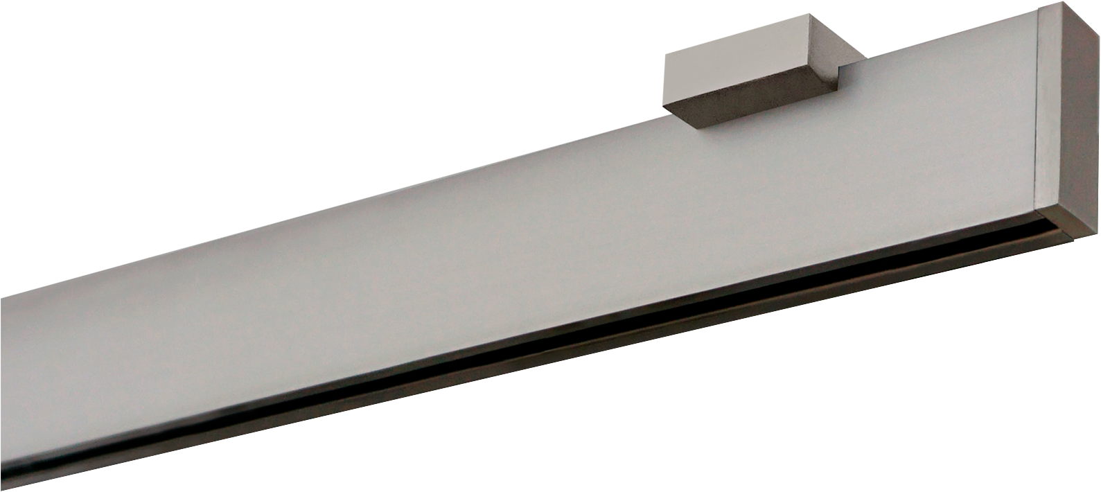 GARESA Gardinenstange »FLAT«, 1 läufig-läufig, Wunschmaßlänge, Rechteckprofil, perfekter Lauf, modern, verlängerbar, mit Endkappe