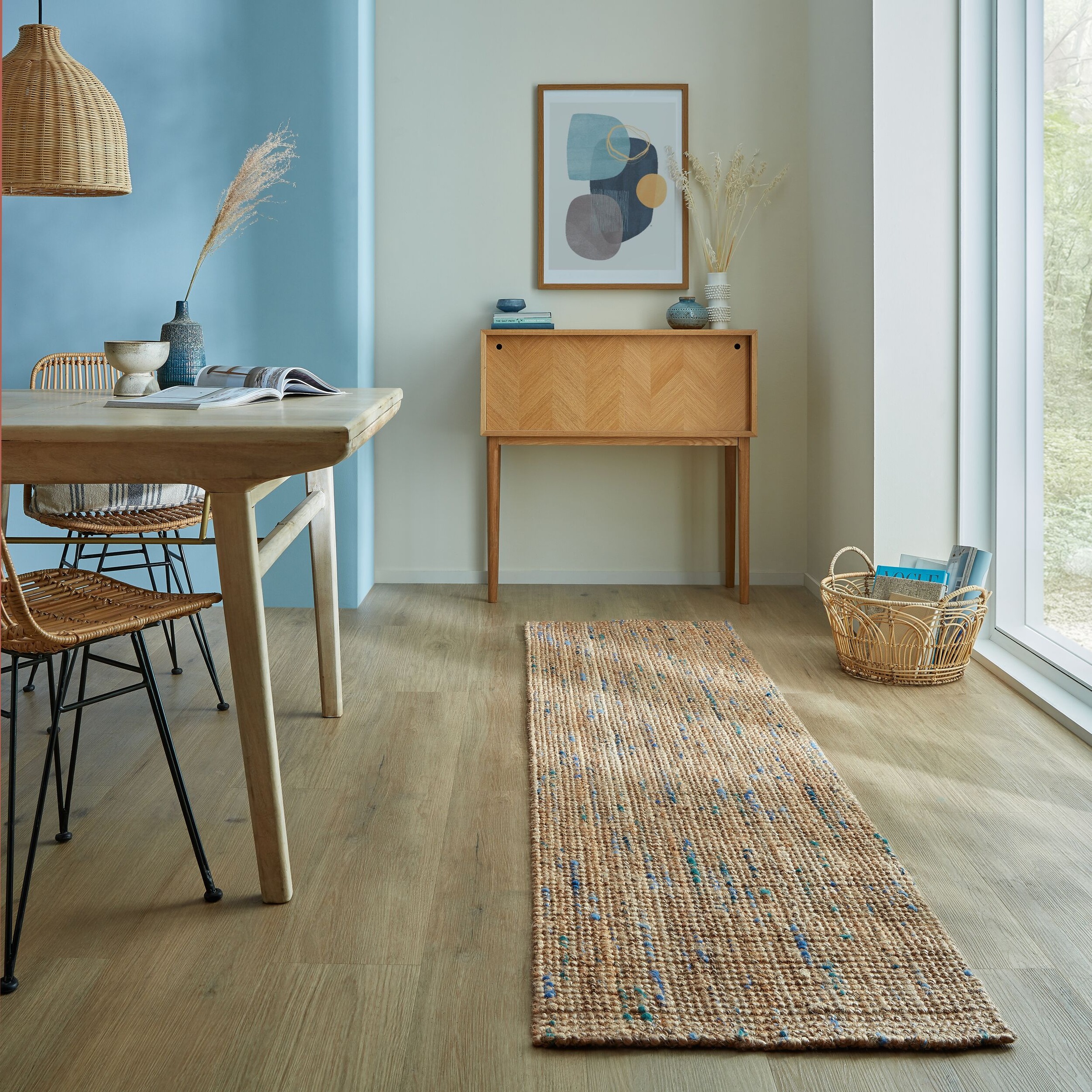 FLAIR RUGS Läufer »Jute Boucle«, rechteckig, 7 mm Höhe, aus 100% Jute, mit günstig online kaufen