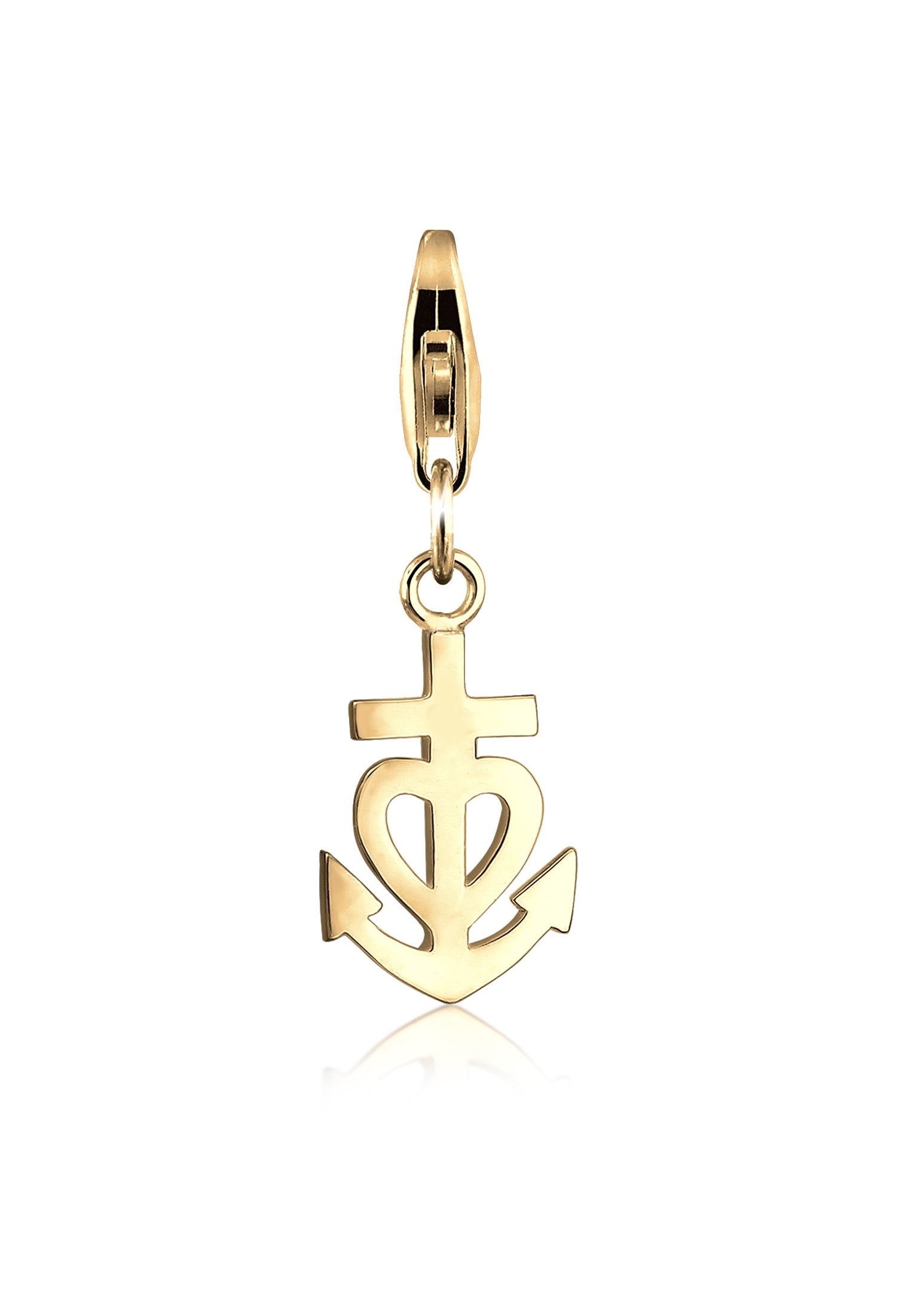 Nenalina Charm-Einhänger »Anhänger Anker Herz Kreuz Symbol 925 Silber«