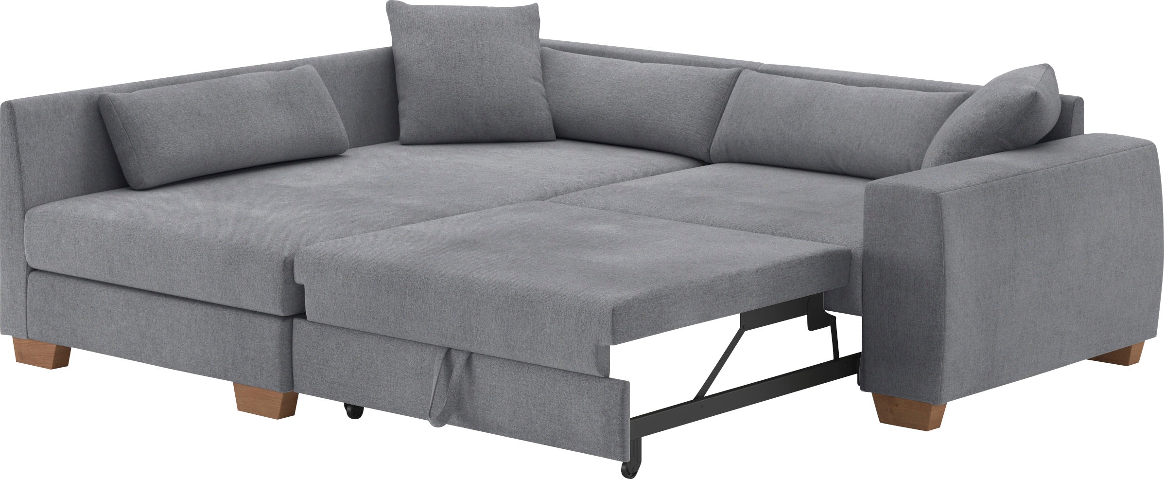 Mr. Couch Ecksofa »Helena L-Form«, Mit Federkern, wahlweise mit Bettfunktion und Taschenfederkern