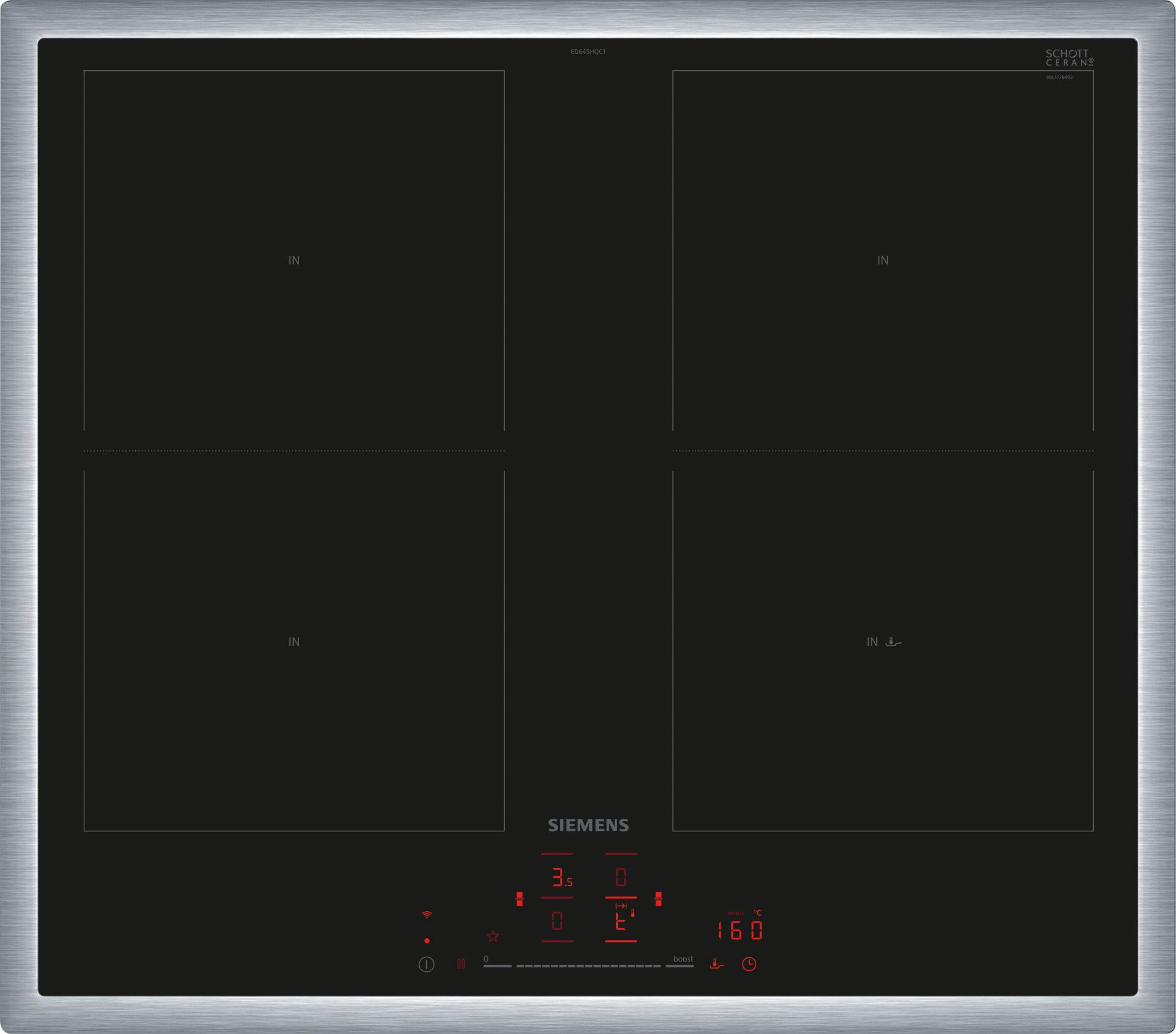 SIEMENS Backofen-Set »EQ113DA1ZM«, iQ100, HB113FBS1, mit Teleskopauszug nachrüstbar