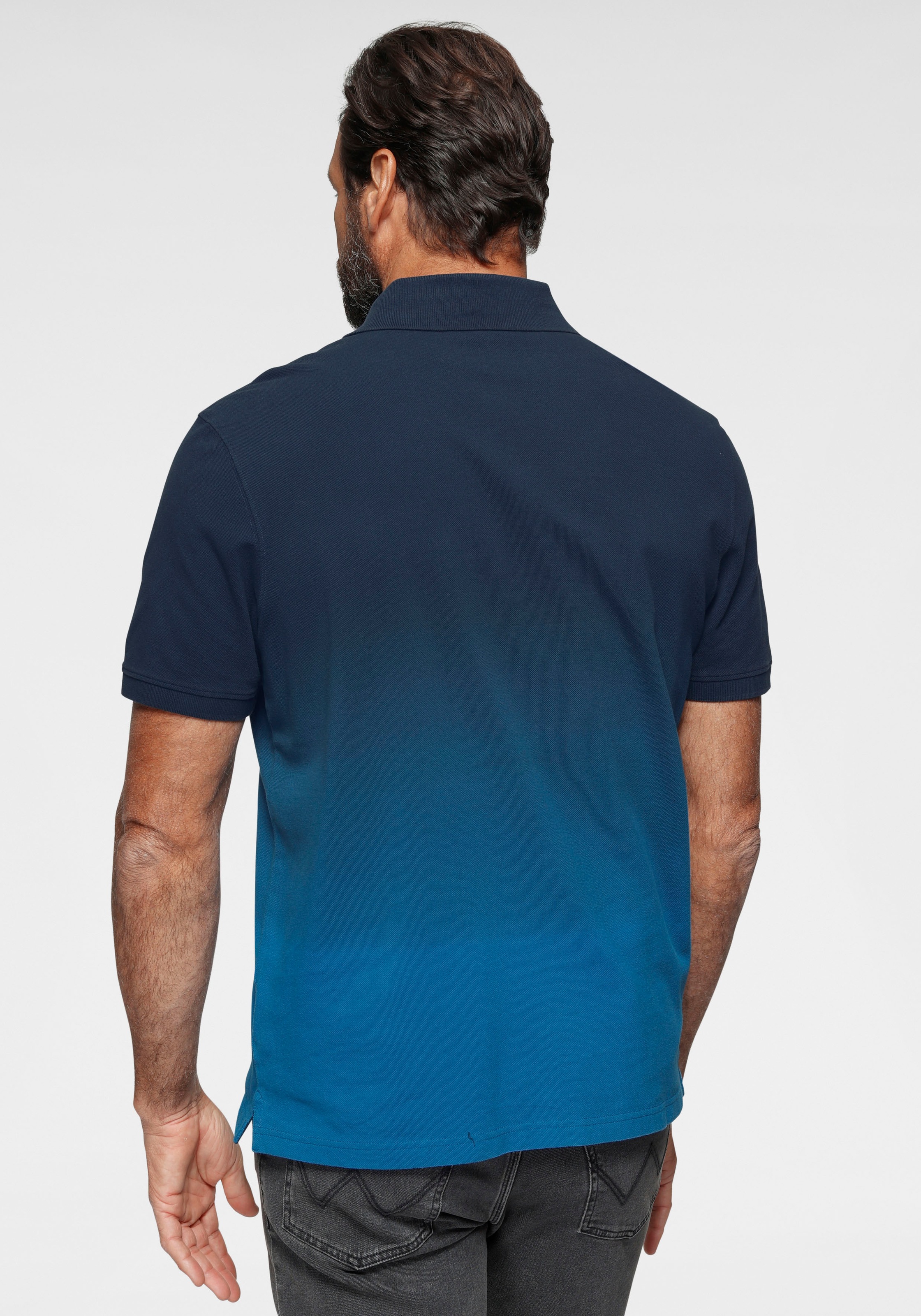 Man's World Poloshirt, Kurzarm, mit Polokragen, aus Piqué-Stoff, mit stilvoller Stickerei