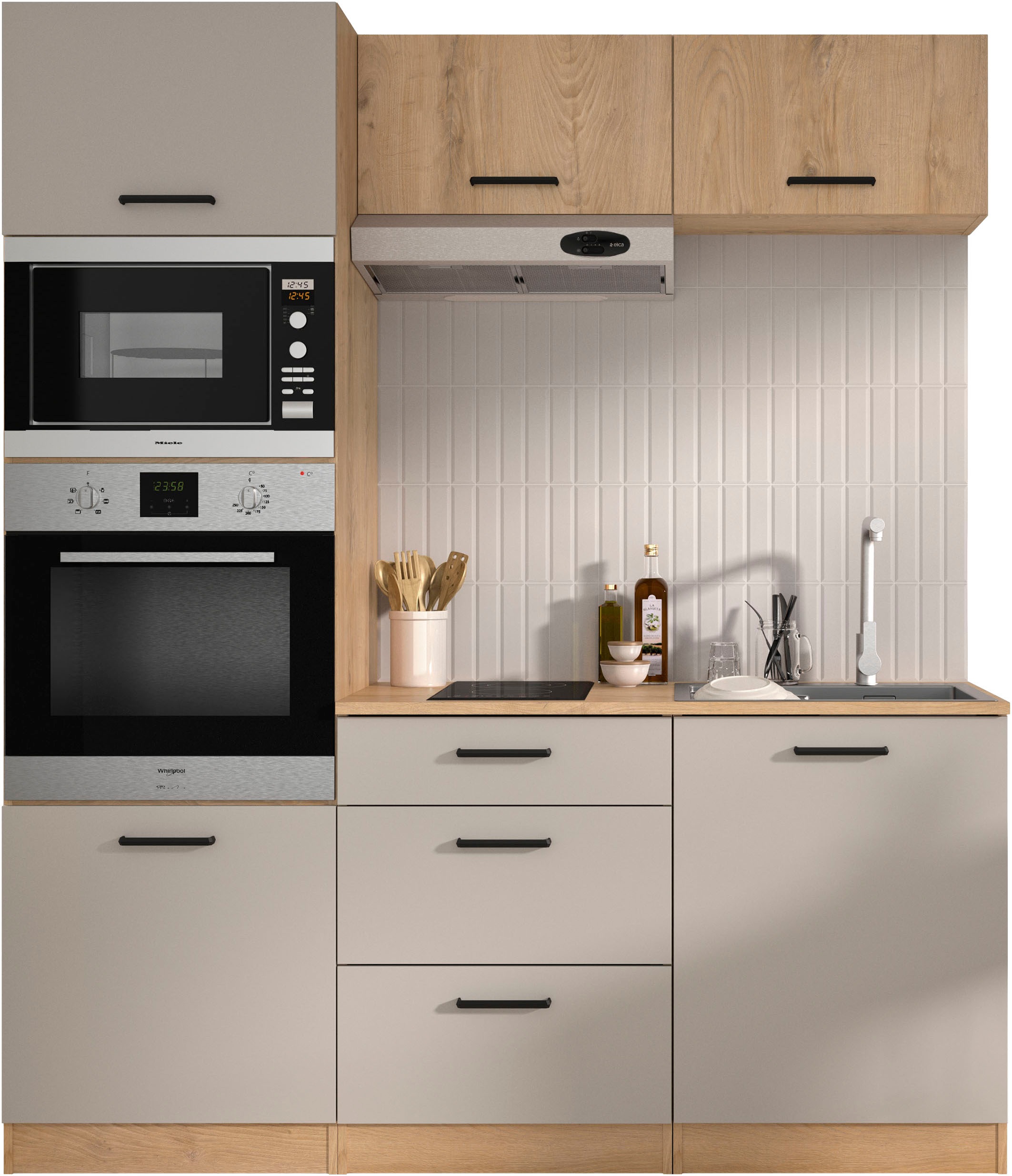 Gami Küchenzeile »Set D B180 ALPAGA« Set, Viel Stauraum auf kleinem Raum günstig online kaufen