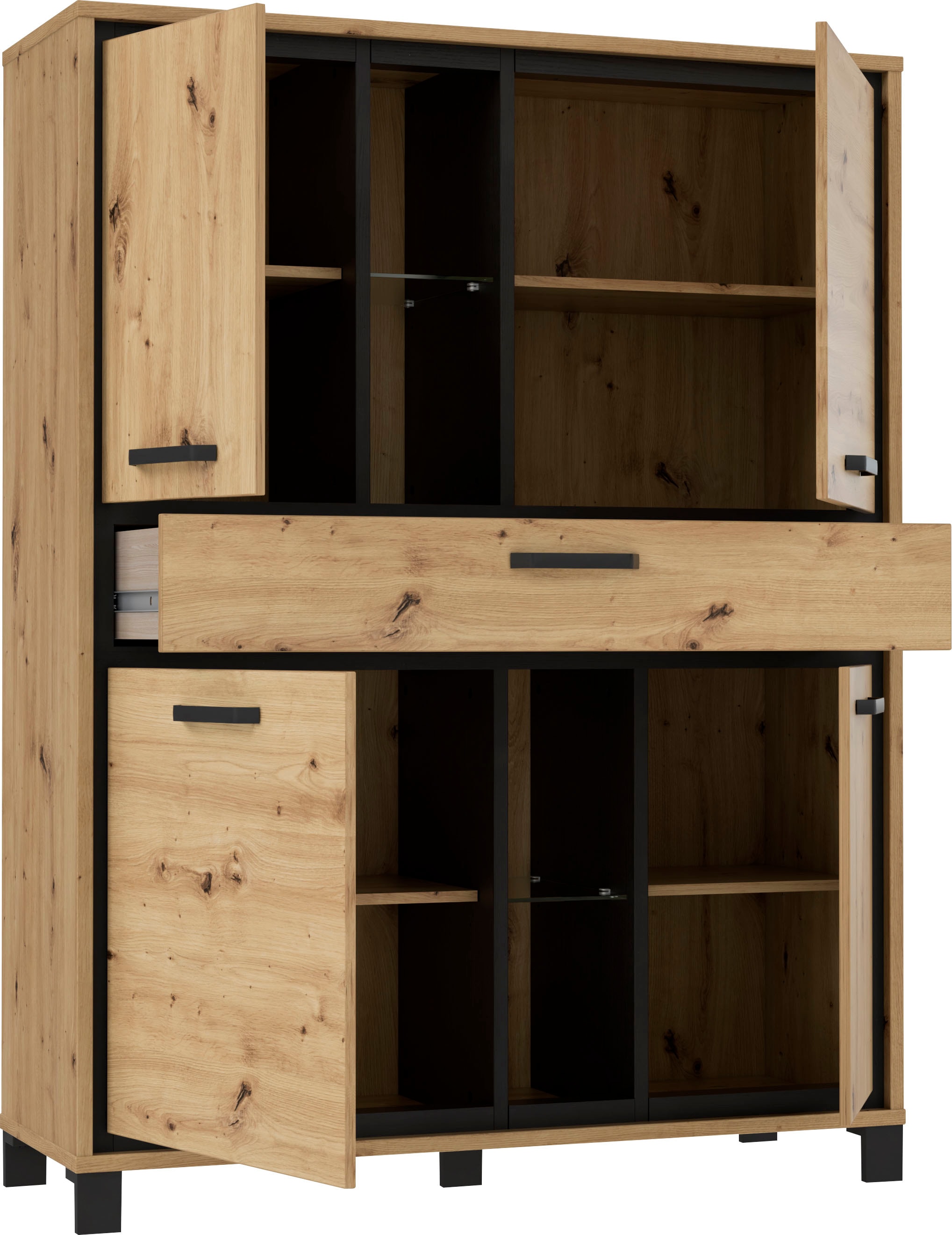 FORTE Highboard »Trondheim«, Höhe 161 cm