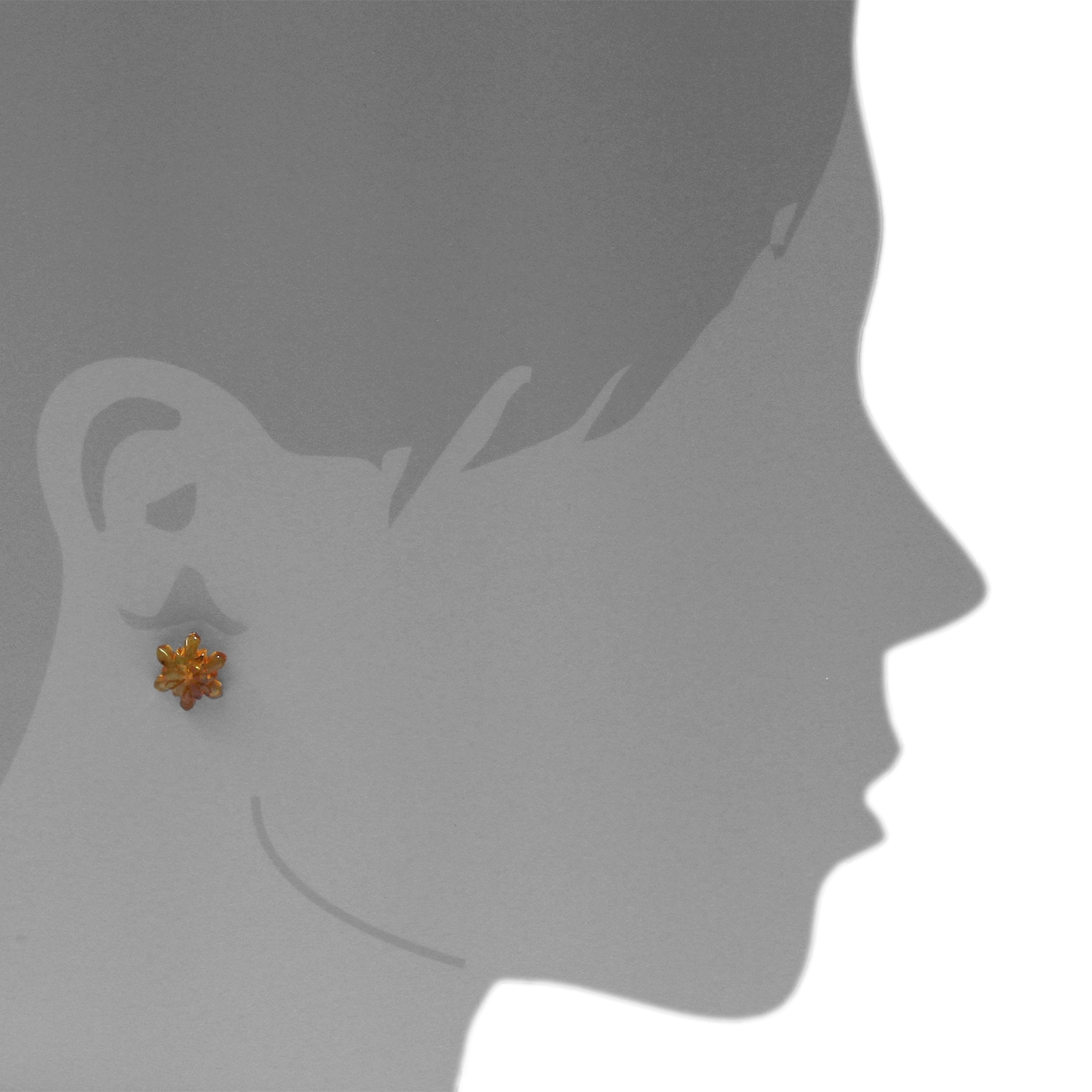 OSTSEE-SCHMUCK Paar Ohrstecker »Ostsee-Schmuck Ohrstecker Schneeflocke Ohrstecker Schneeflocke«, (2 tlg.)