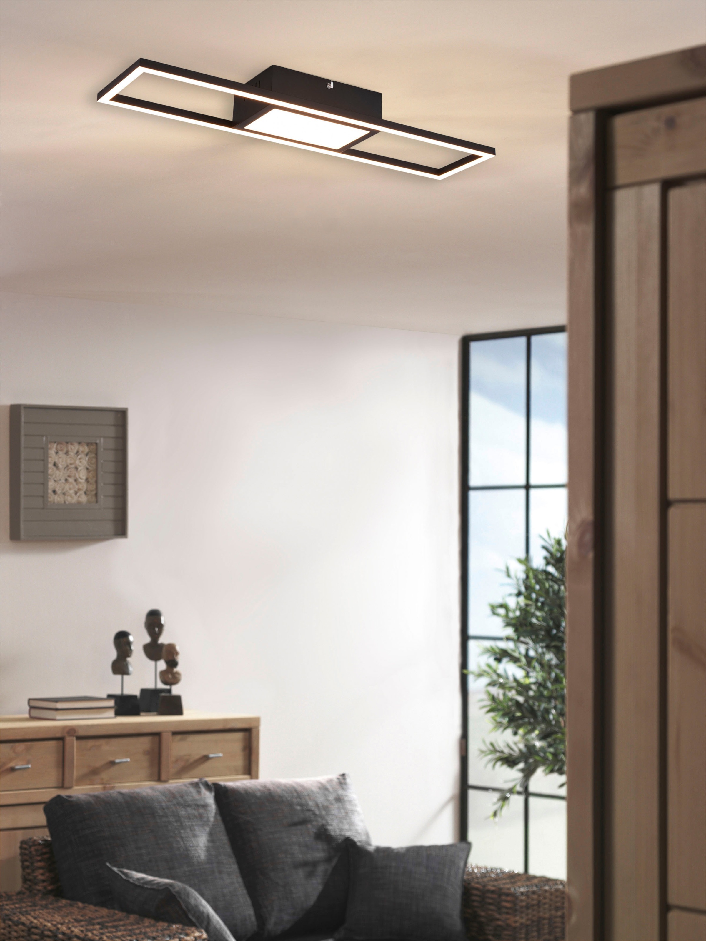 REALITY Leuchten LED Deckenleuchte »Rigido«, 1 flammig, Leuchtmittel LED-Bo günstig online kaufen