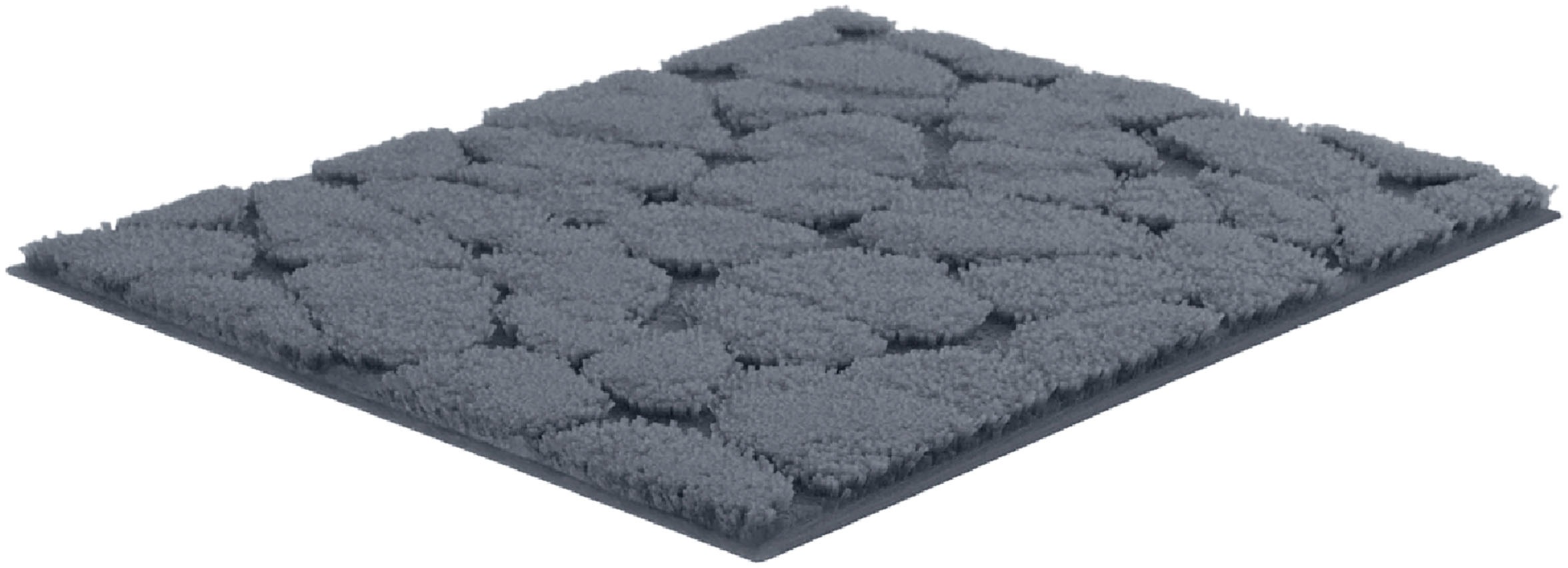 Grund Badematte »Ashtar, Badvorleger, Badezimmer Teppich, 3D-Design«, rutschhemmend beschichtet, schnell trocknend, Hoch-Tief-Design mit organischer Steinoptik, Made in Europe