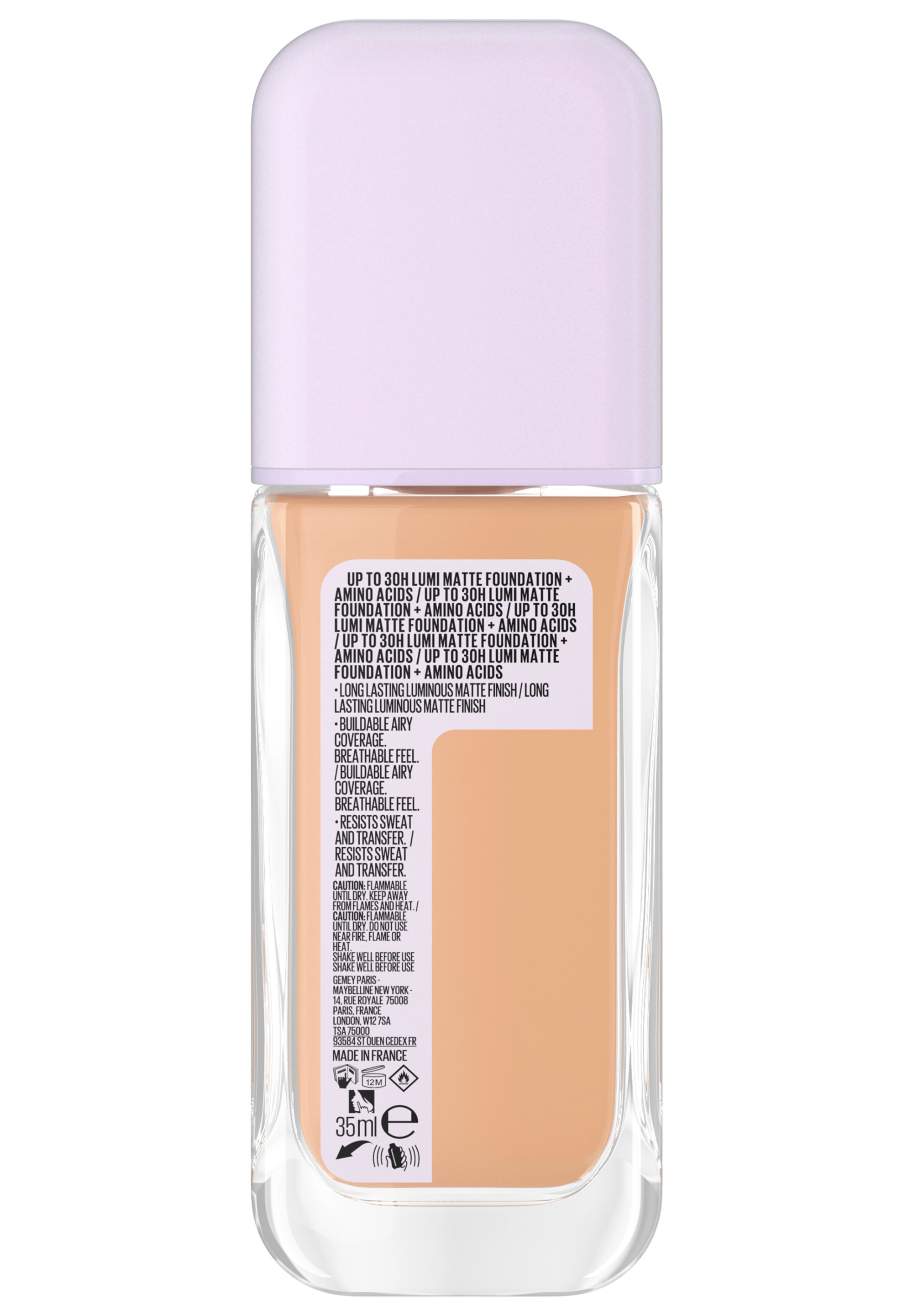 MAYBELLINE NEW YORK Foundation »SUPER STAY LUMI MATTE FOUNDATION« mittlere bis hohe Deckkraft, ultra-frisches mattes Finish