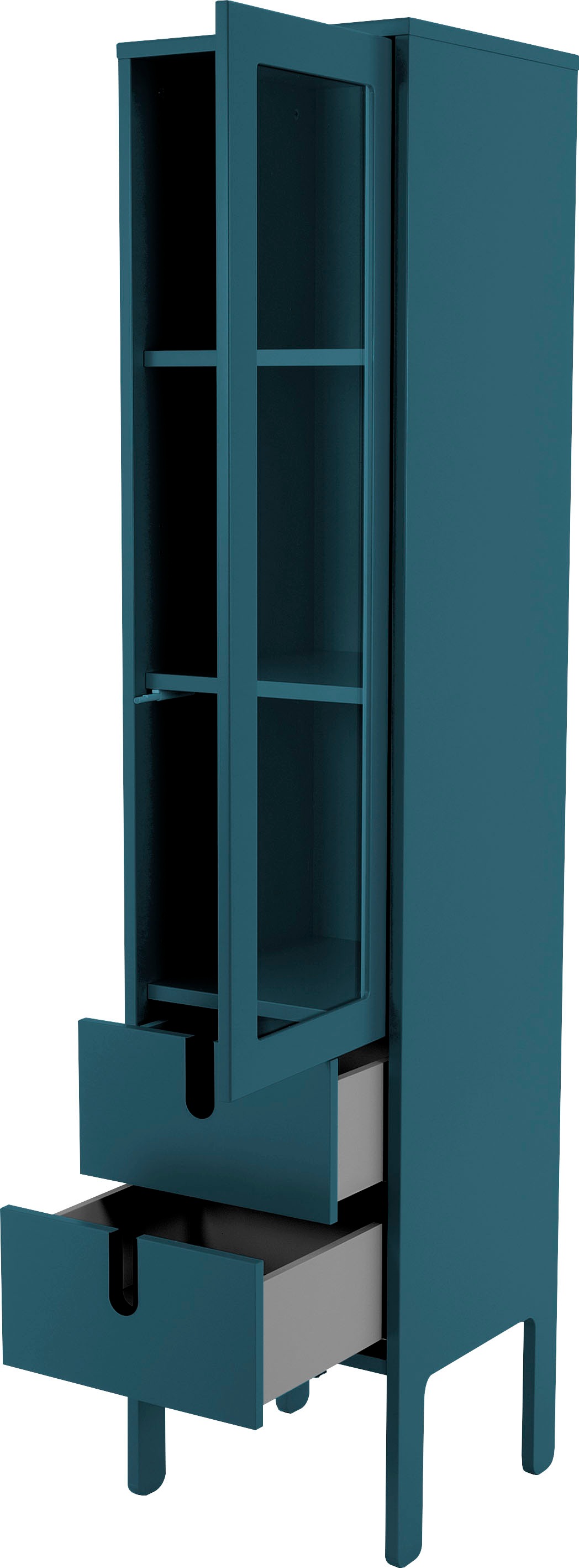 Tenzo Vitrine »UNO«, mit 2 Glastüren und 2 Schubladen, Design von Olivier  Toulouse By Tenzo auf Rechnung bestellen | Vitrinenschränke