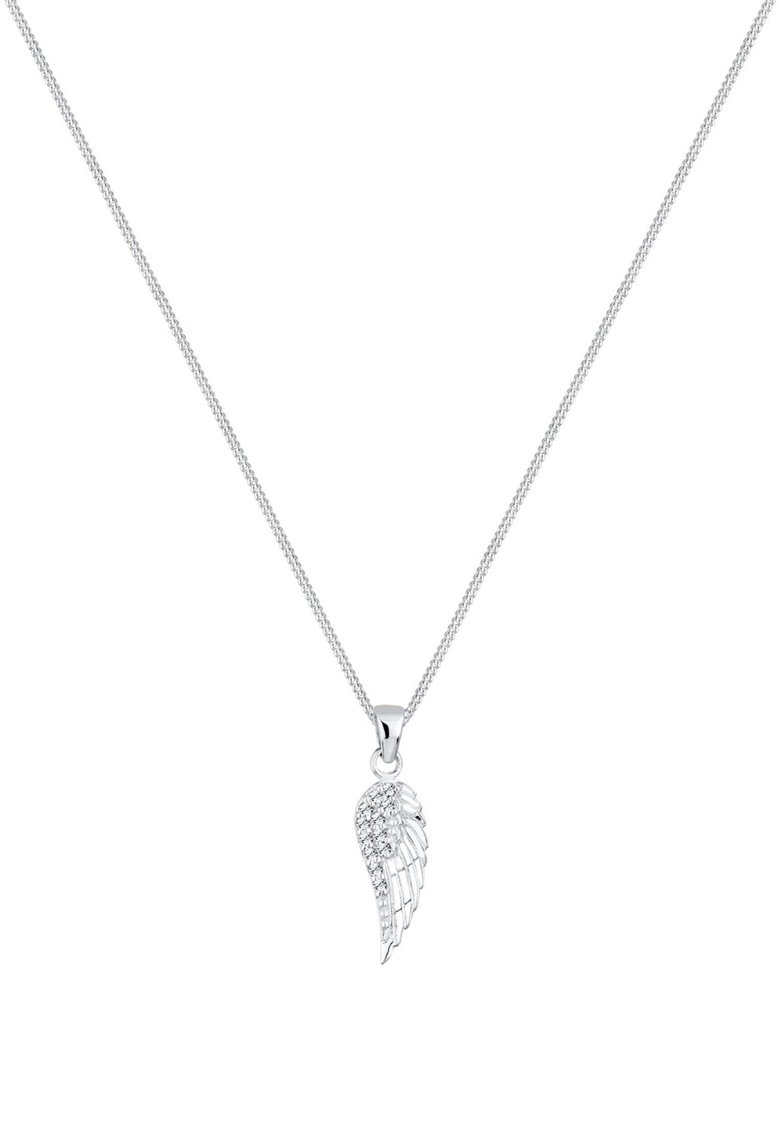 Elli Collierkettchen »Flügel Anhänger 925 Silber, mit Kristallen von Swarovski®«
