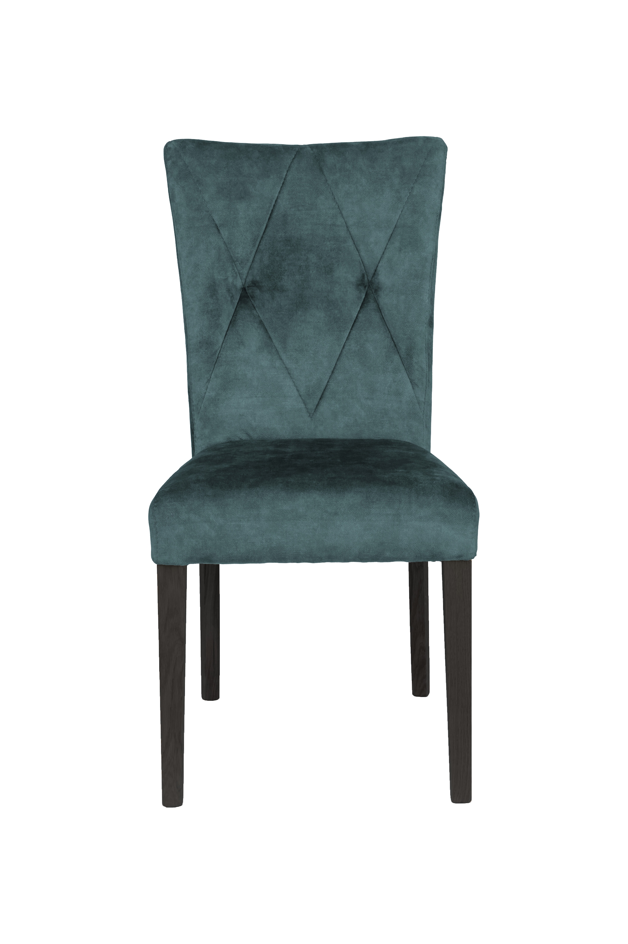 Home affaire 4-Fußstuhl »Diamond«, (Set), 2 St., Samtvelours, Sitz und Ruecken gepolstert