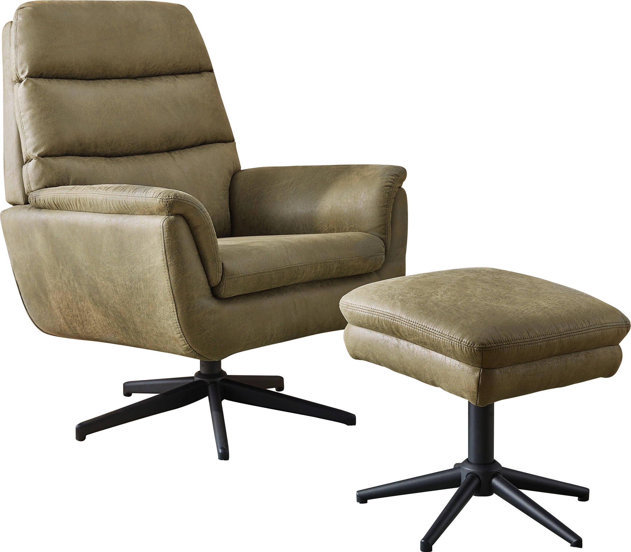 Jockenhöfer Gruppe Relaxsessel »Valetta« inklusive Hocker, 360° Drehfunktio günstig online kaufen