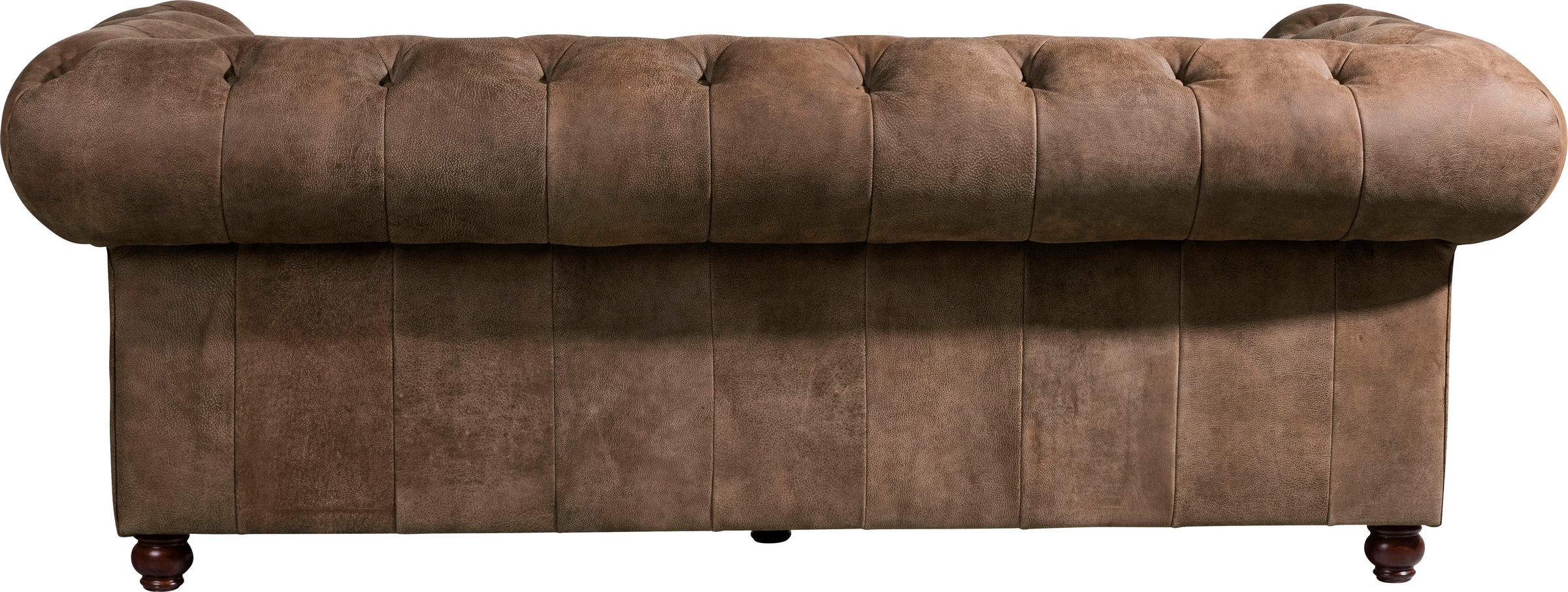 Max Winzer® Chesterfield-Sofa »Old England«, 2,5-Sitzer Ledersofa mit Knopfheftung & Ziernägeln, Breite 218 cm