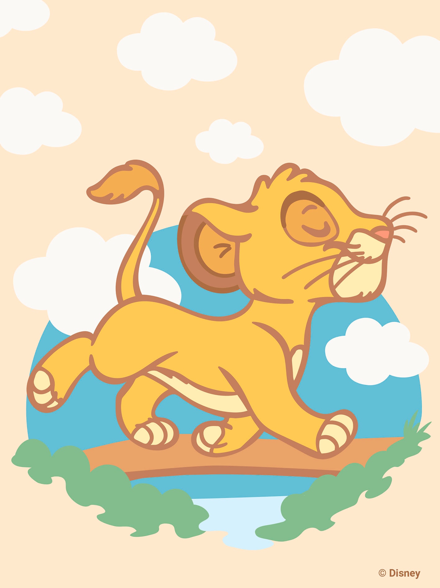 Ravensburger Malen nach Zahlen »CreArt, Hello Baby, Simba« für Erwachsene; Made in Europe