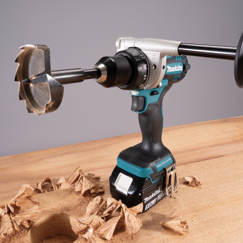 Makita Akku-Bohrschrauber »»DDF492RG3J« 18V, max. 141 Nm, Inkl. 3x 6Ah Akku und Ladegerät« extrastark, bürstenlos, für intensive Bohrungen und Verschraubungen
