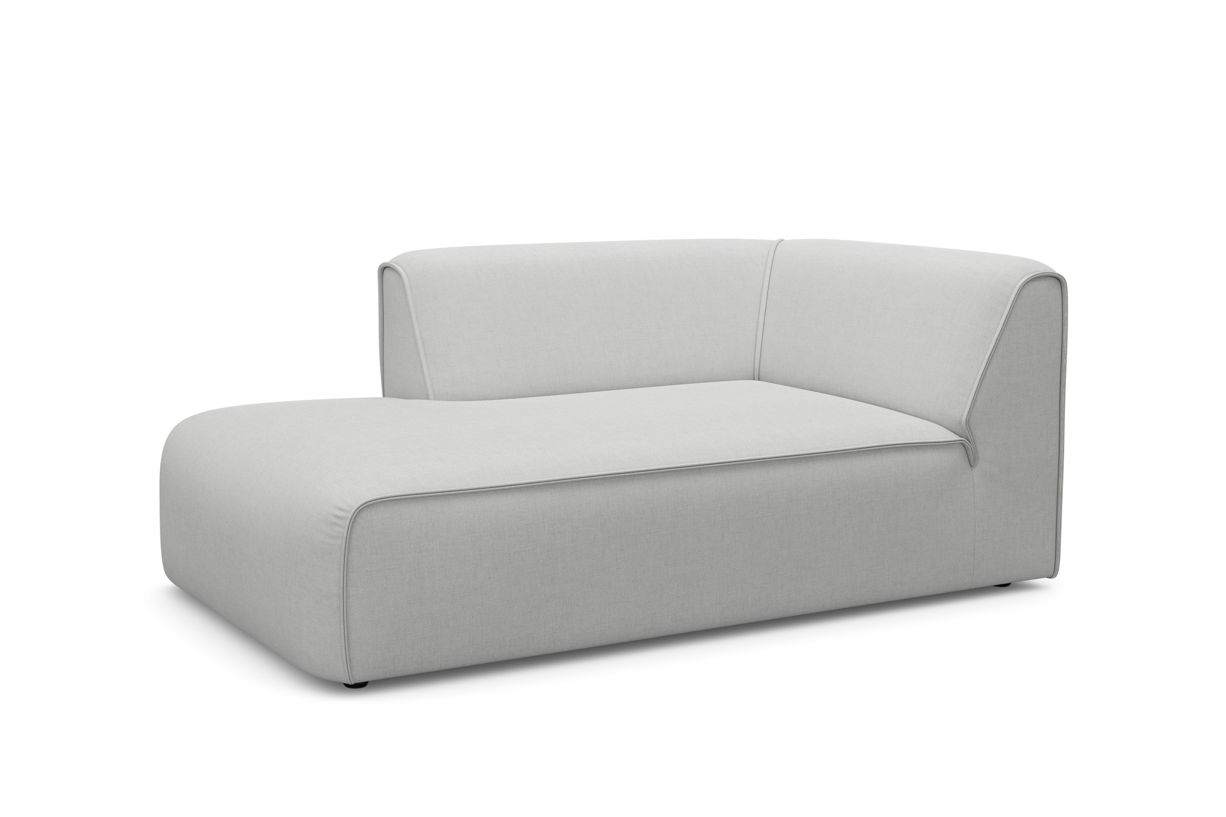 RAUM.ID Ottomane »Merid Chaiselongue, Maße B/T/H: 100/162/70 cm«, als Modul oder separat verwendbar, für individuelle Zusammenstellung