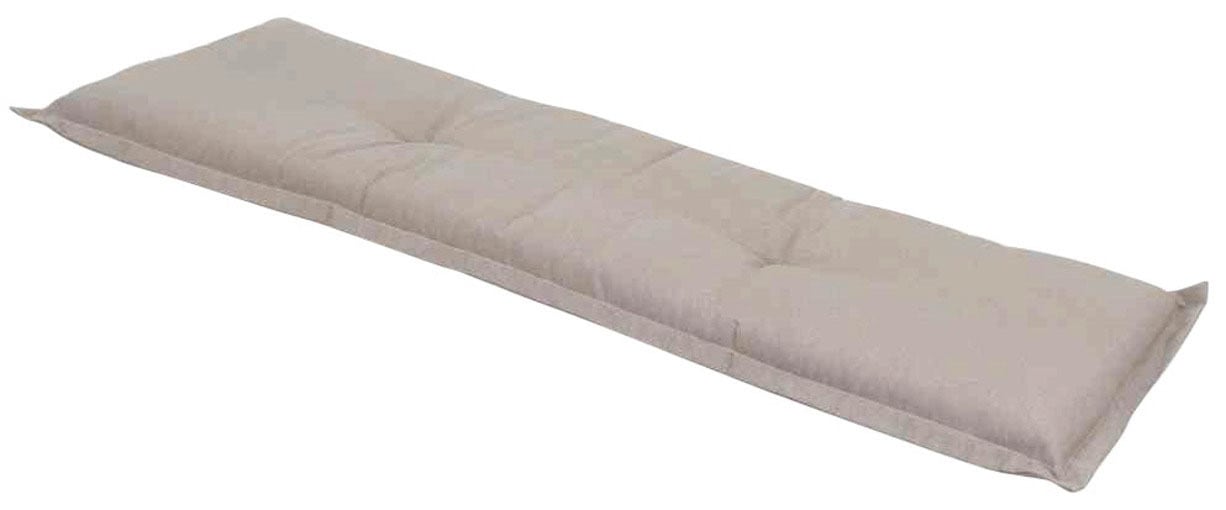Madison Bankauflage »Panama, 140 cm«, passend für 3er Bank, 140cm, taupe