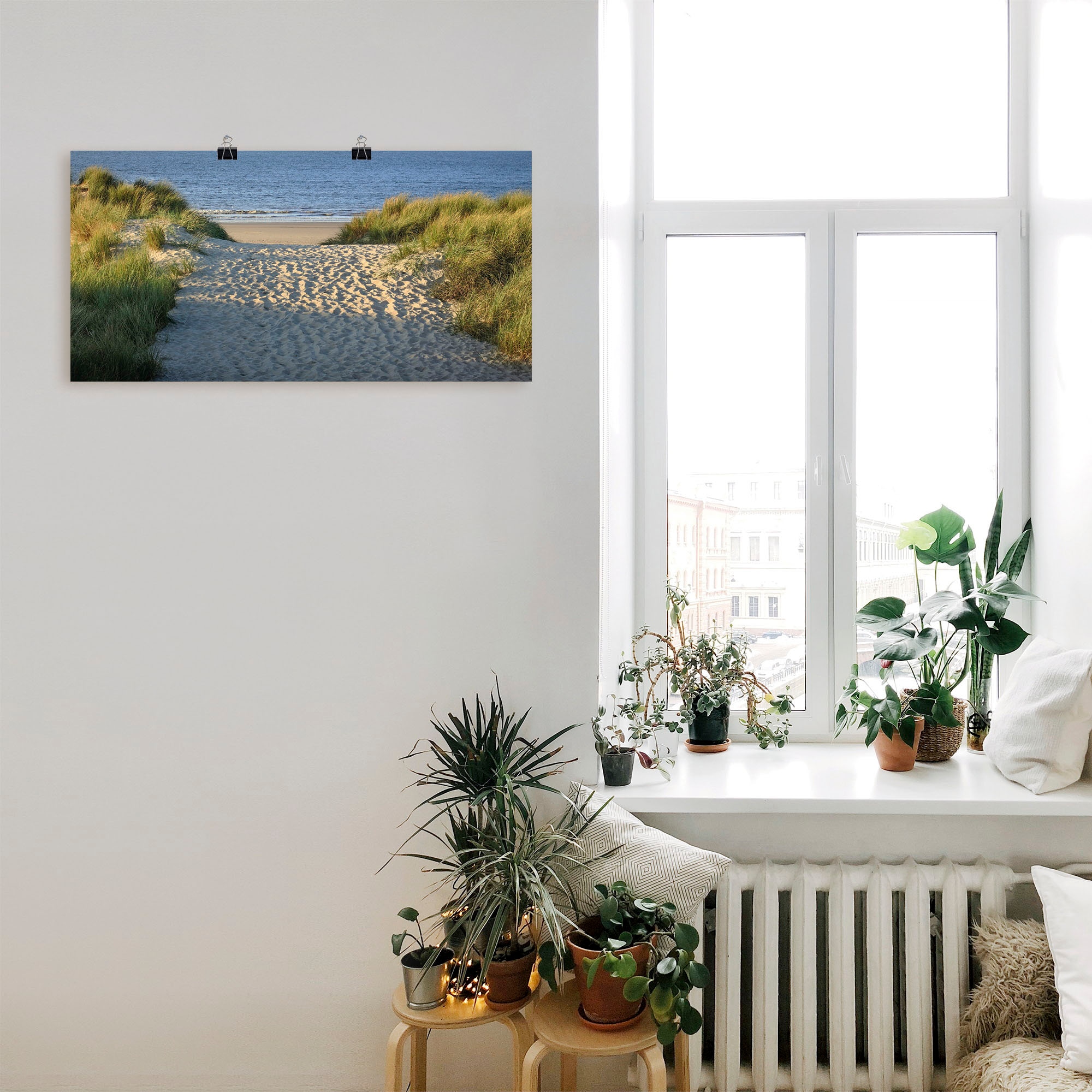 Artland Wandbild "Strandaufgang", Strand, (1 St.), als Alubild, Outdoorbild günstig online kaufen