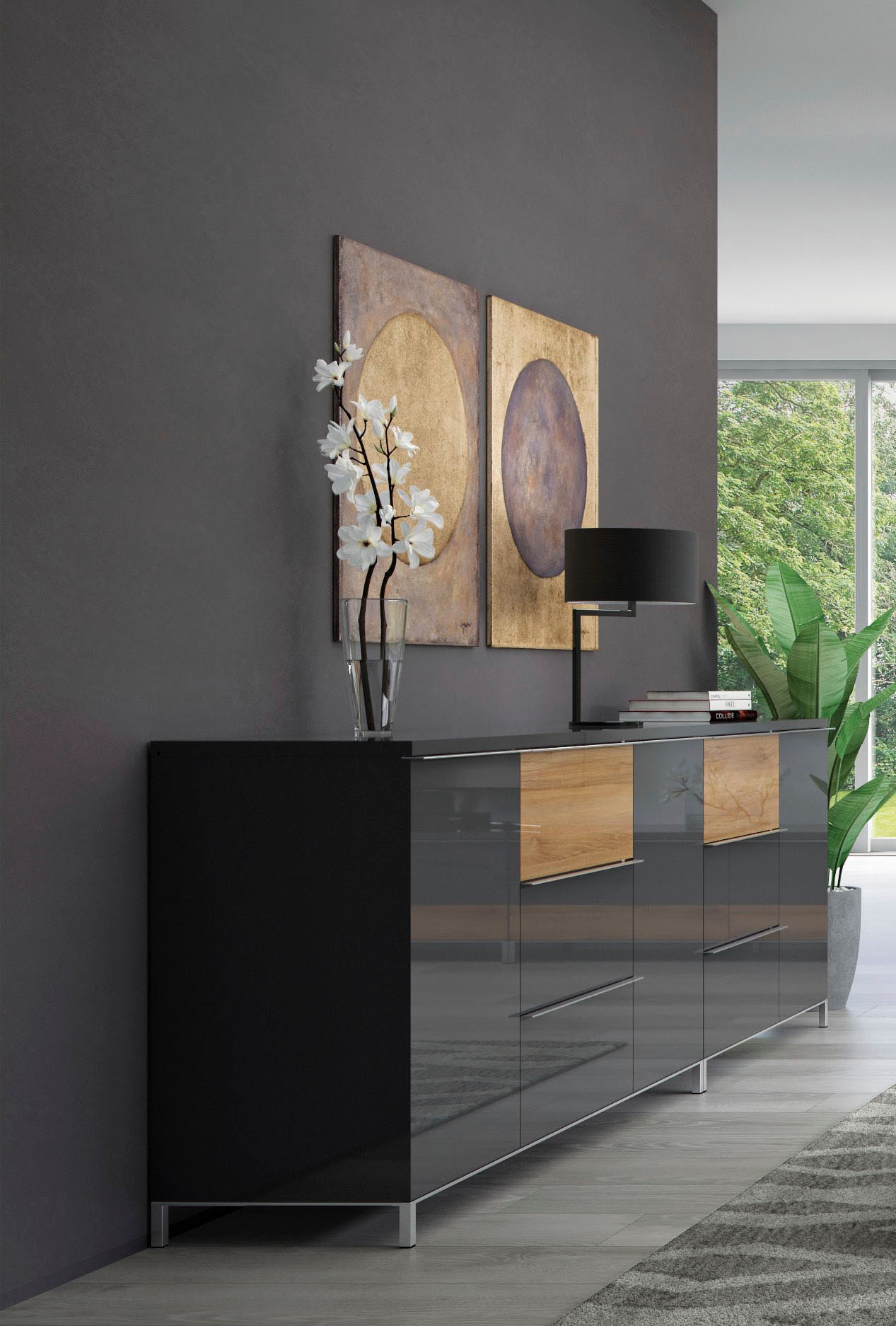 Places of Style Schubkastenkommode »Onyx Kommode Schrank Wäscheschrank«, UV lackiert, mit Soft-Close-Funktion