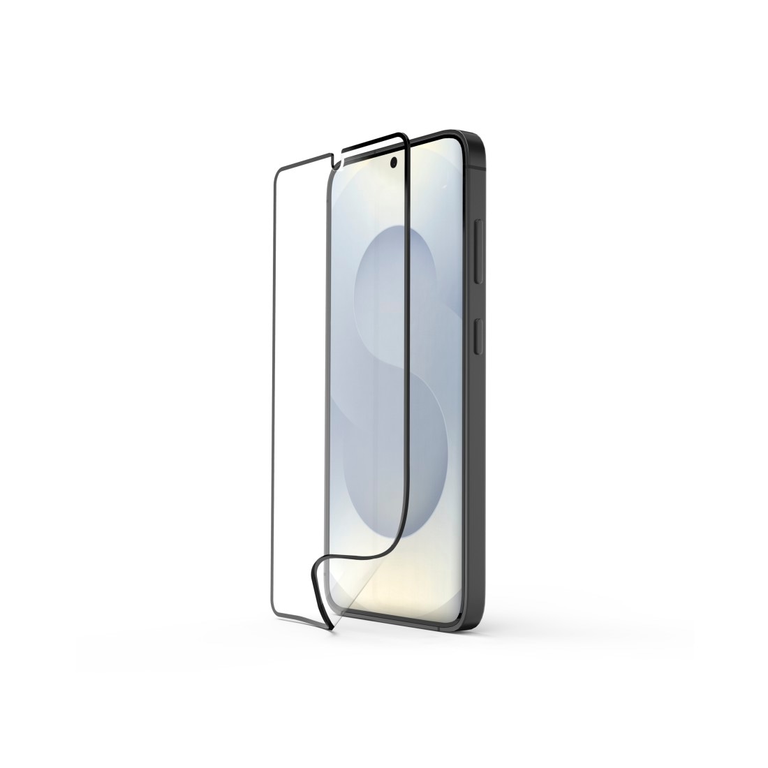 Hama Displayschutzglas »Handy-Schutzglas für Samsung Galaxy S26, Montagehilfe« für Samsung Galaxy S26 D3O Schutzglas, 10H Härte, Fullscreen Vollabdeckung, Ultraclear HD