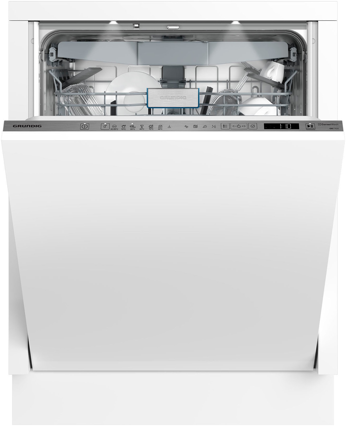 Grundig vollintegrierbarer Geschirrspüler »GNVP4510CW 7697201677«, 14 Maßgedecke