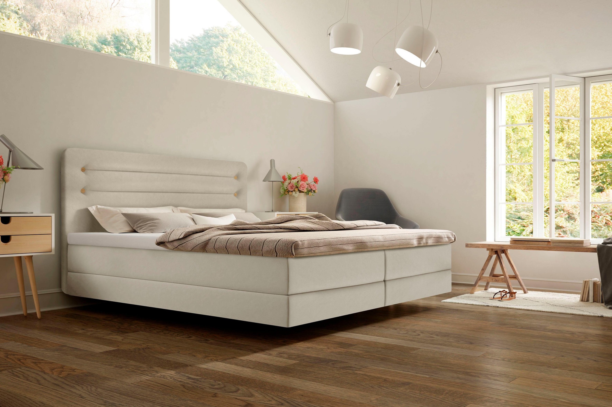 5. Bild von Schlaraffia Boxspringbett »Fidelio«, inkl. GELTEX® Next Topper, Fuß in Schwebeoptik