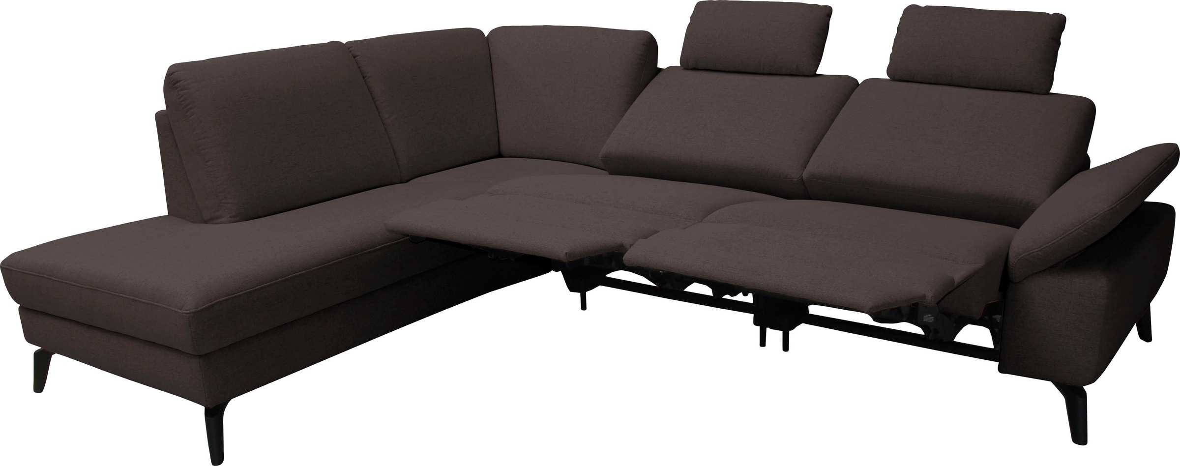alina Ecksofa, inkl. Kopfstützen, wahlweise mit Relaxfunktion, Breite: 267 cm