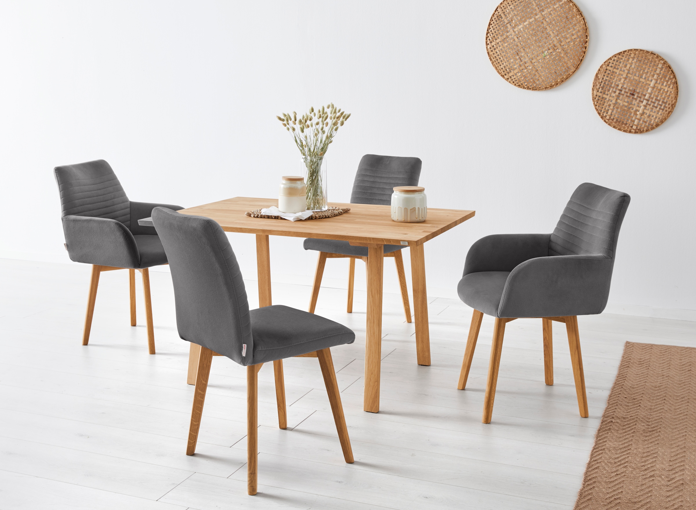 OTTO products Esszimmerstuhl »Alessja« (Set) 2 Stk.Bezug aus Microfaser, Ge günstig online kaufen