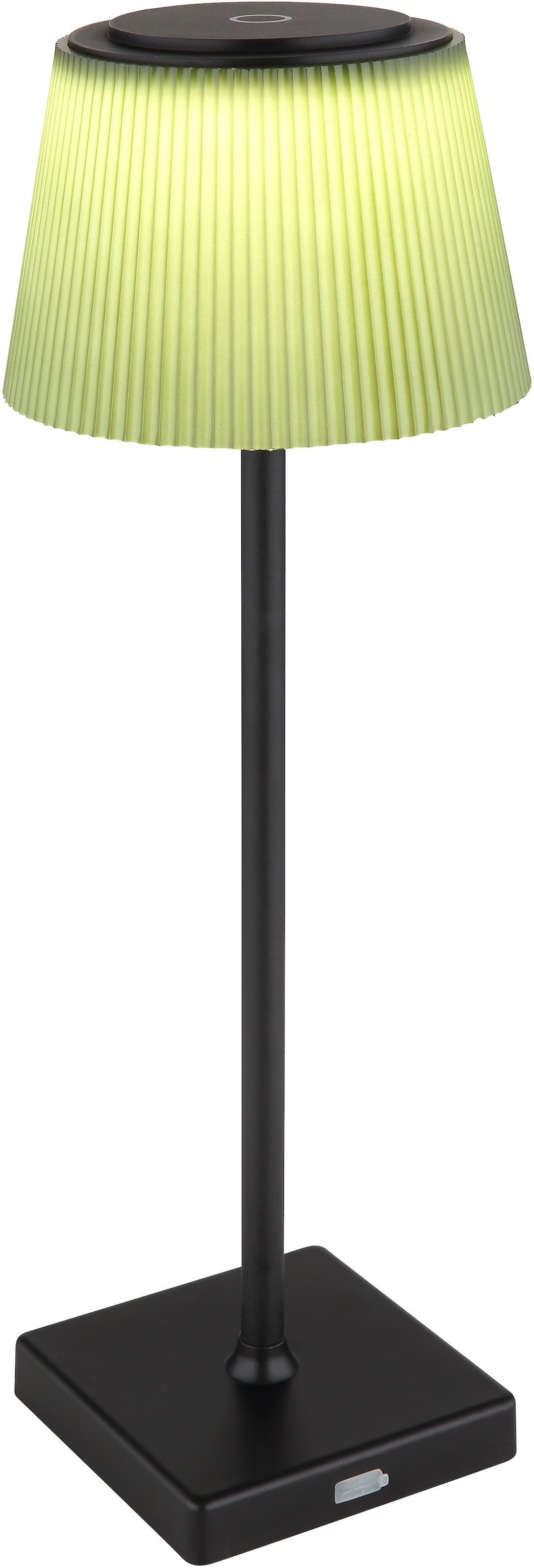 GLOBO LIGHTING LED Tischleuchte »GREGOIR«, Leuchtmittel LED-Modul | LED fest integriert, Tischlampe/Akku/IP44/Touch Ein/Aus/Touchdimmer/schwarz