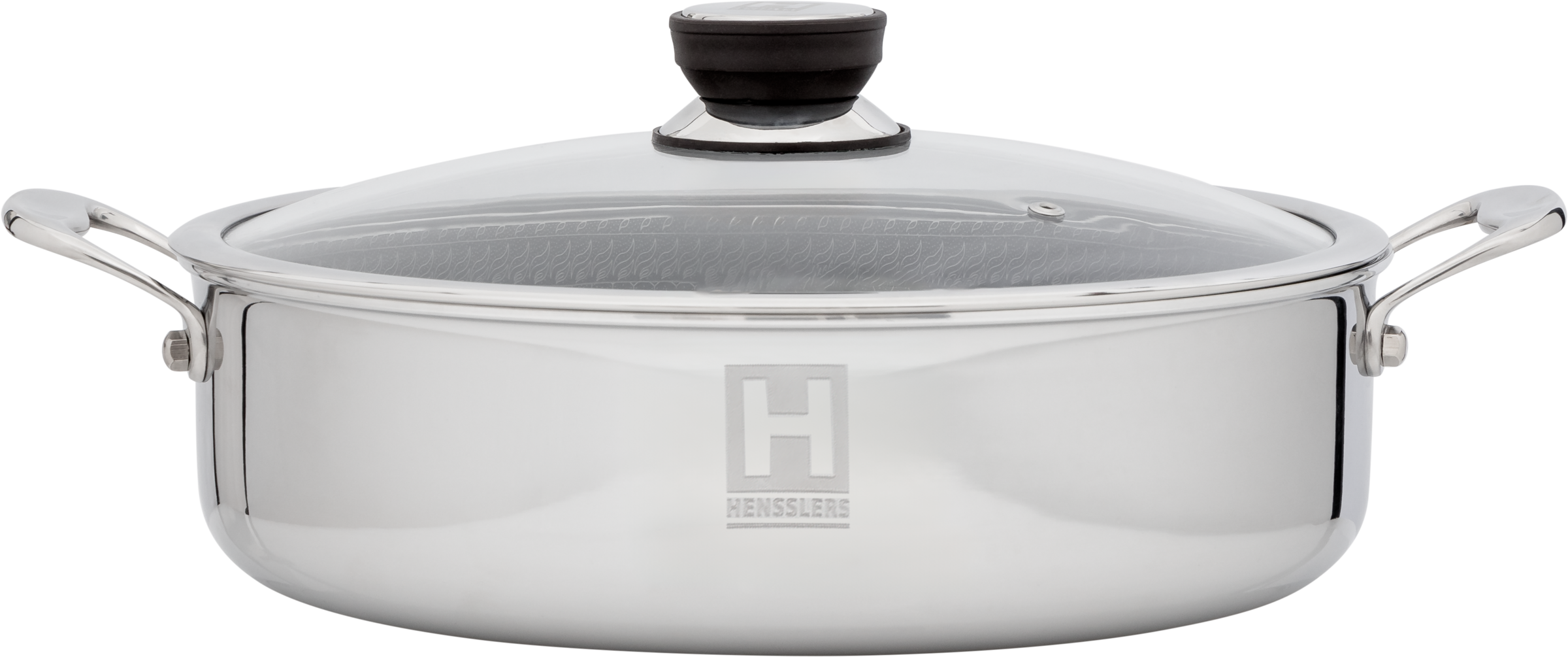 HENSSLERS Servierpfanne »HENSSLERS Servierpfanne & Bräter inkl. Glasdeckel« günstig online kaufen