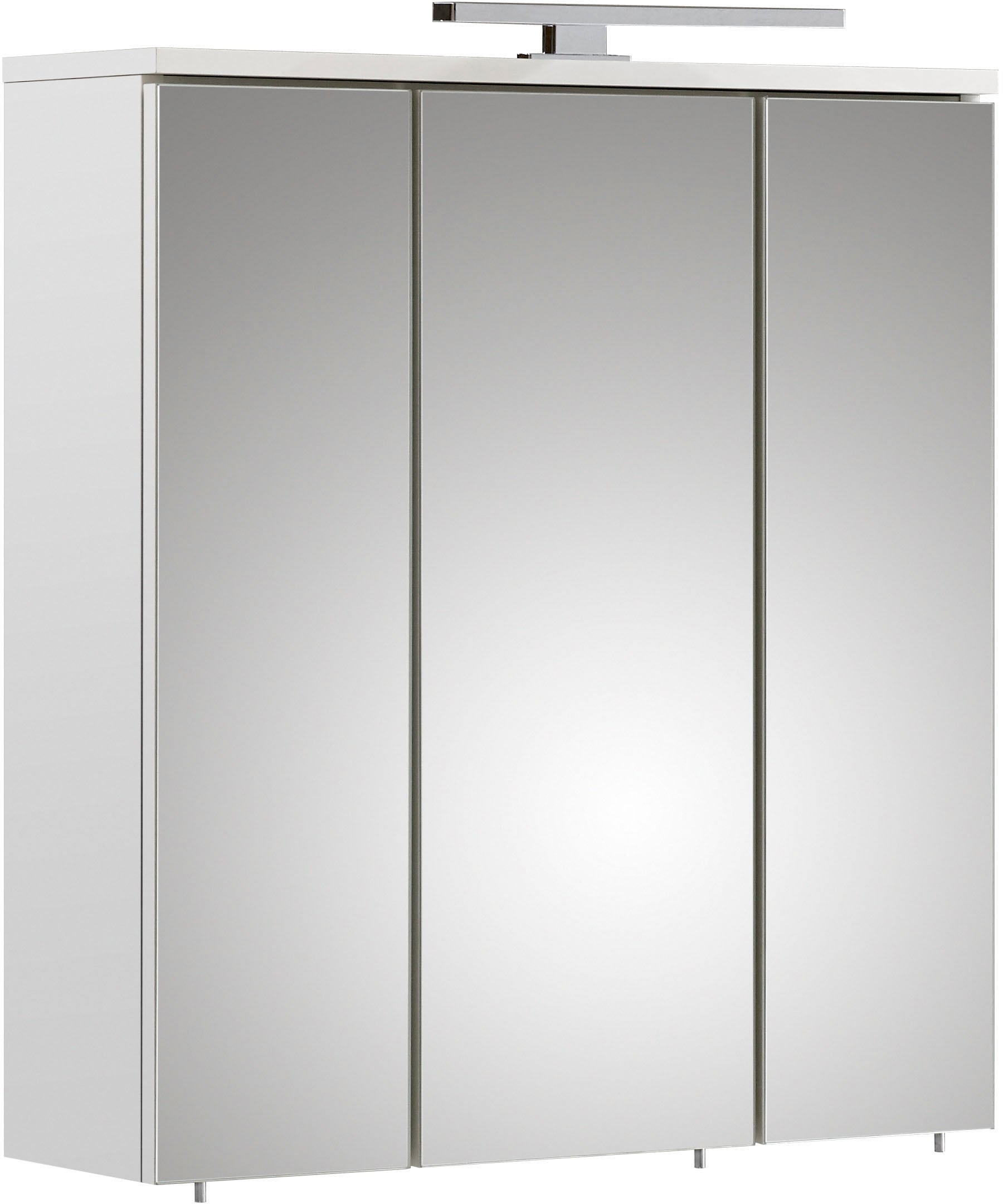 Saphir Badmöbel-Set »Quickset 335 7-teilig, Waschbeckenunterschrank mit LED-Spiegelschrank«, (7 St.), Hochschrank, Unterschränke, Hängeschränke, inkl. Türdämpfer, 13 Türen