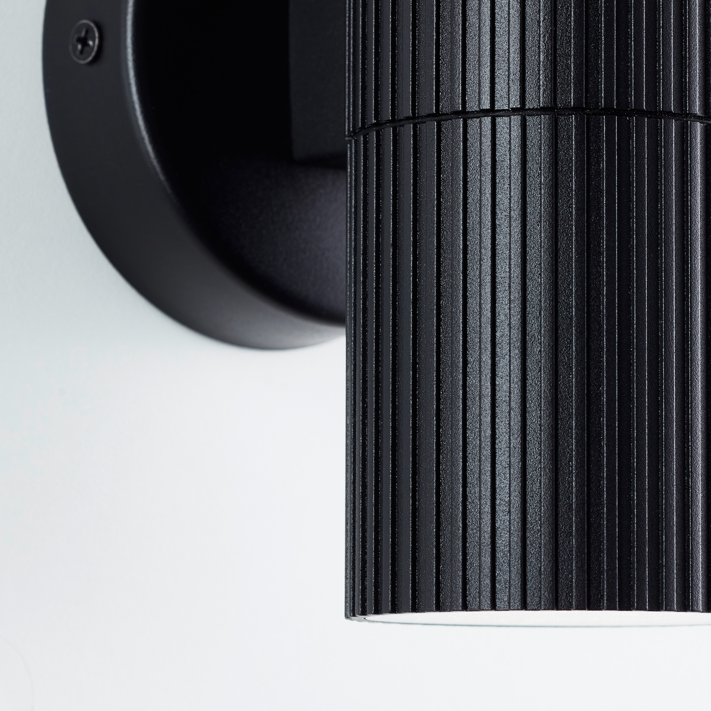 my home Außen-Wandleuchte »KEOLA« GU10 1 Stk. Up- & Down Light, GU10 , IP44, 9 x 18 x 11 cm, Aluminium/Glas, schwarz