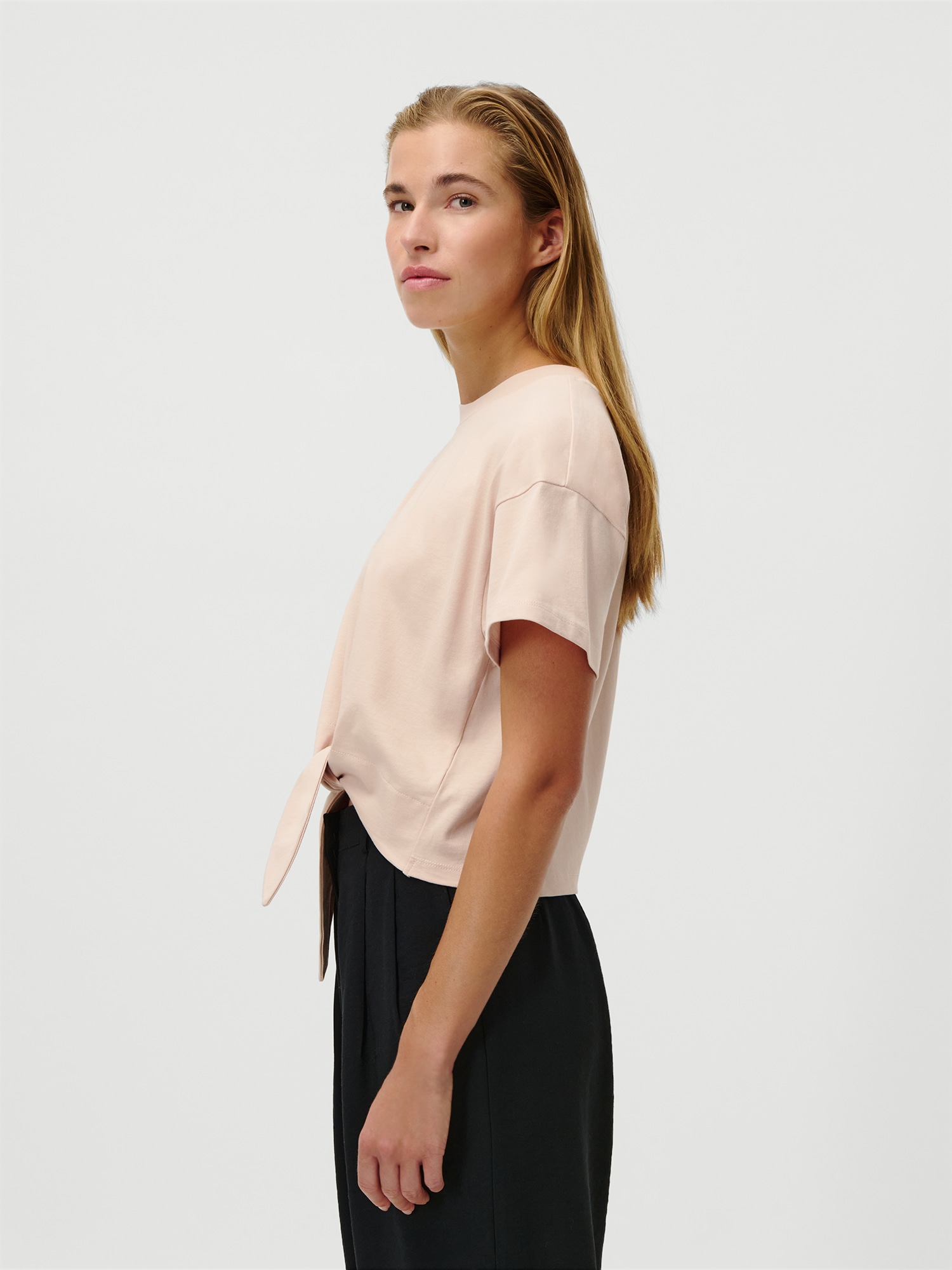 LeGer T-Shirt »Tessy, LeGer by Lena Gercke« mit Knoten-Detail, cropped