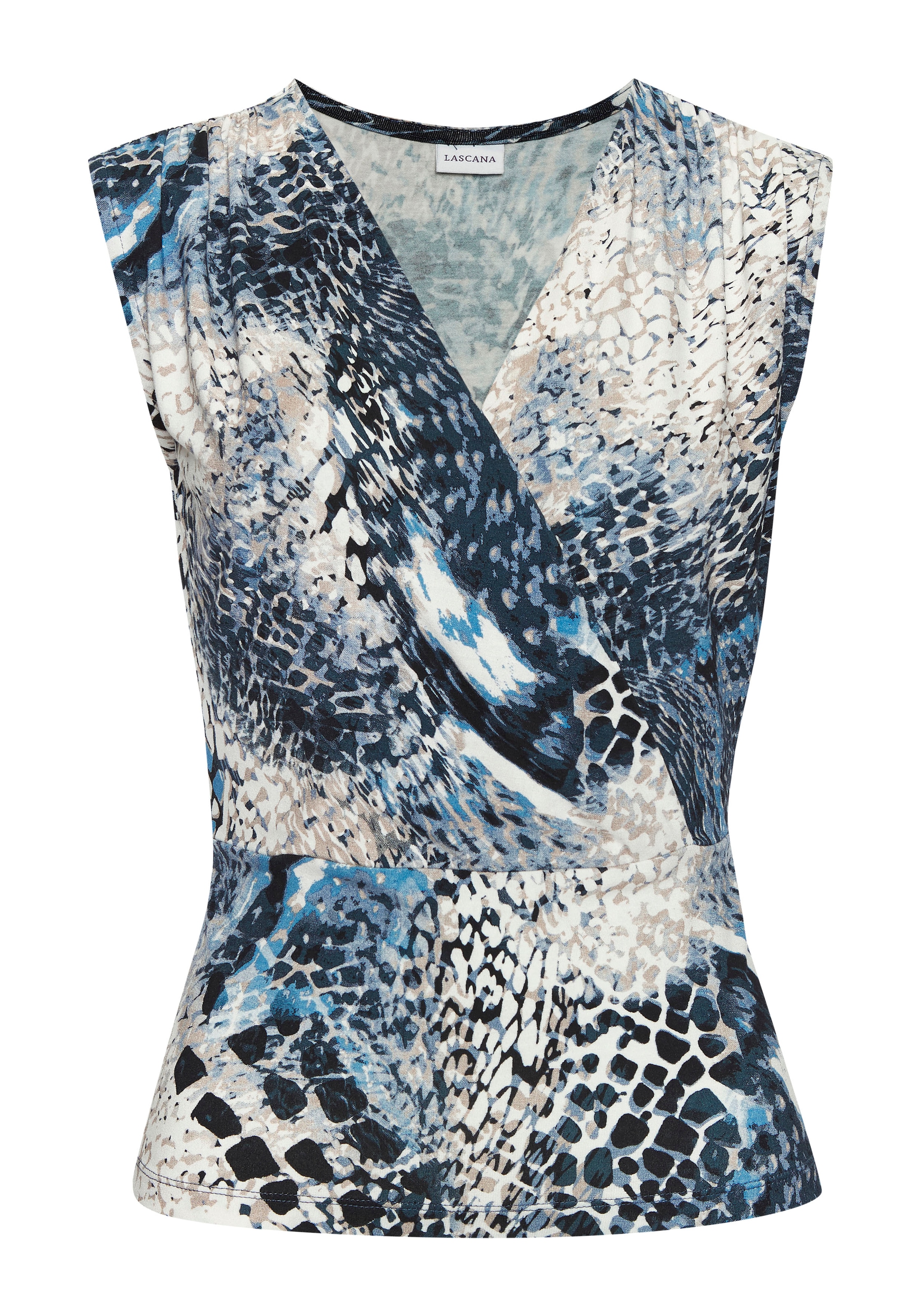 LASCANA Shirttop, mit dezenten Raffungen an der Schulter, elastisches Damentop