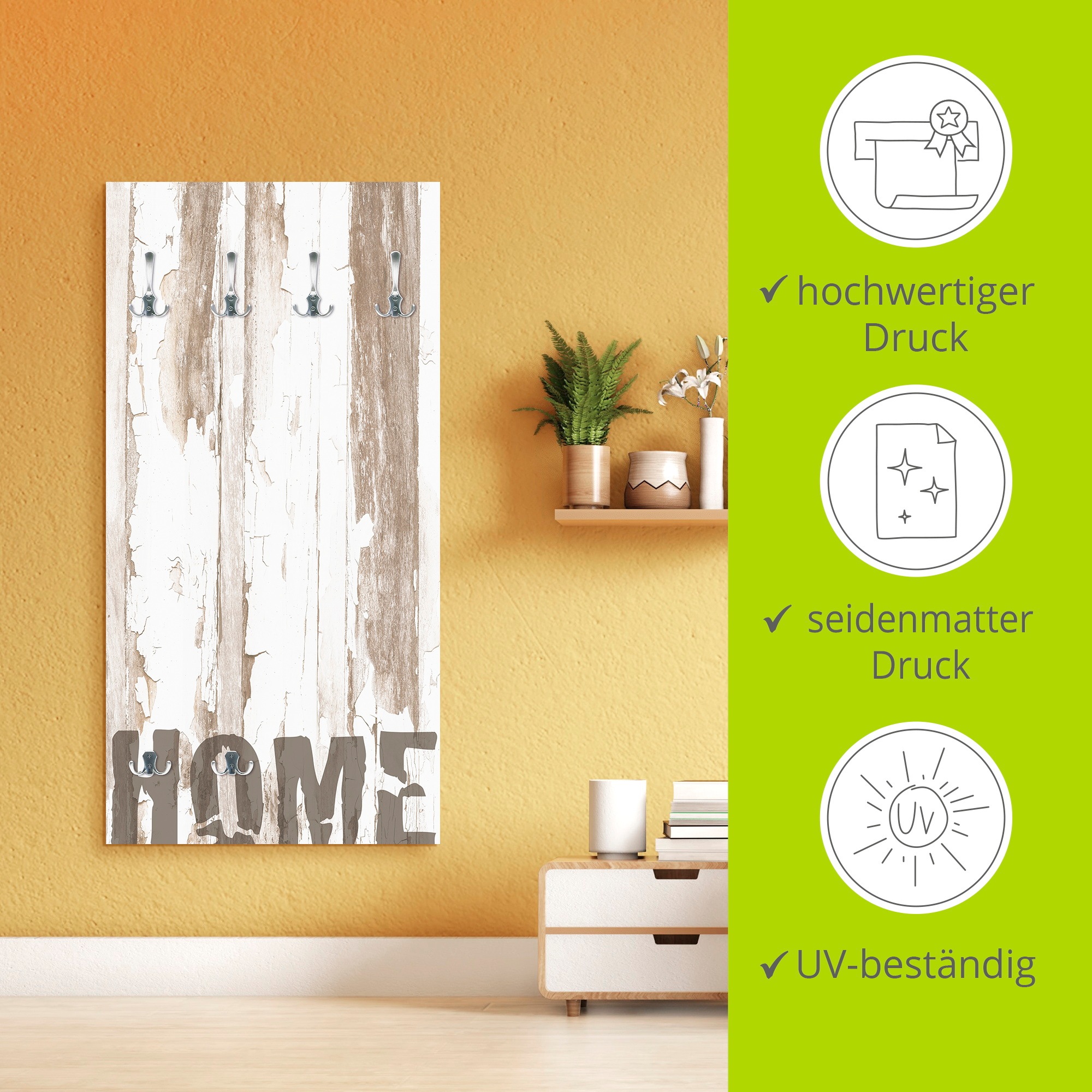 Artland Garderobenleiste »Home«, teilmontiert