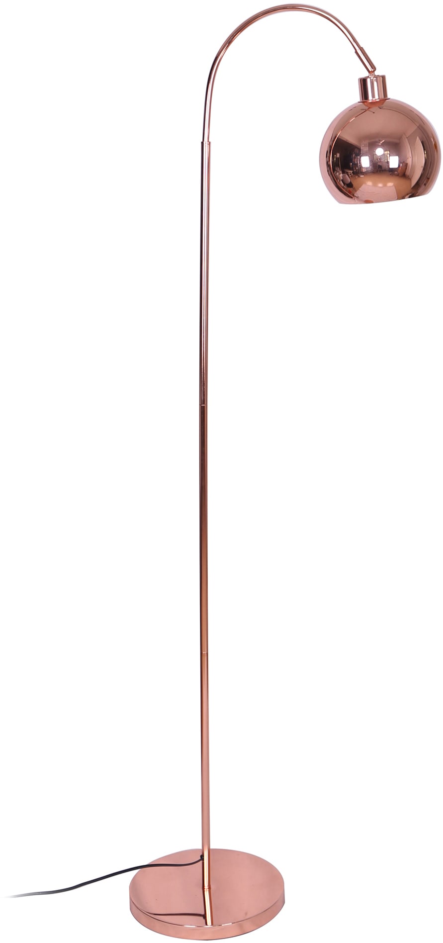 SalesFever Stehlampe »Pepe«, 1 flammig-flammig, Gestell und Schirm in Kupferoptik gebürstet