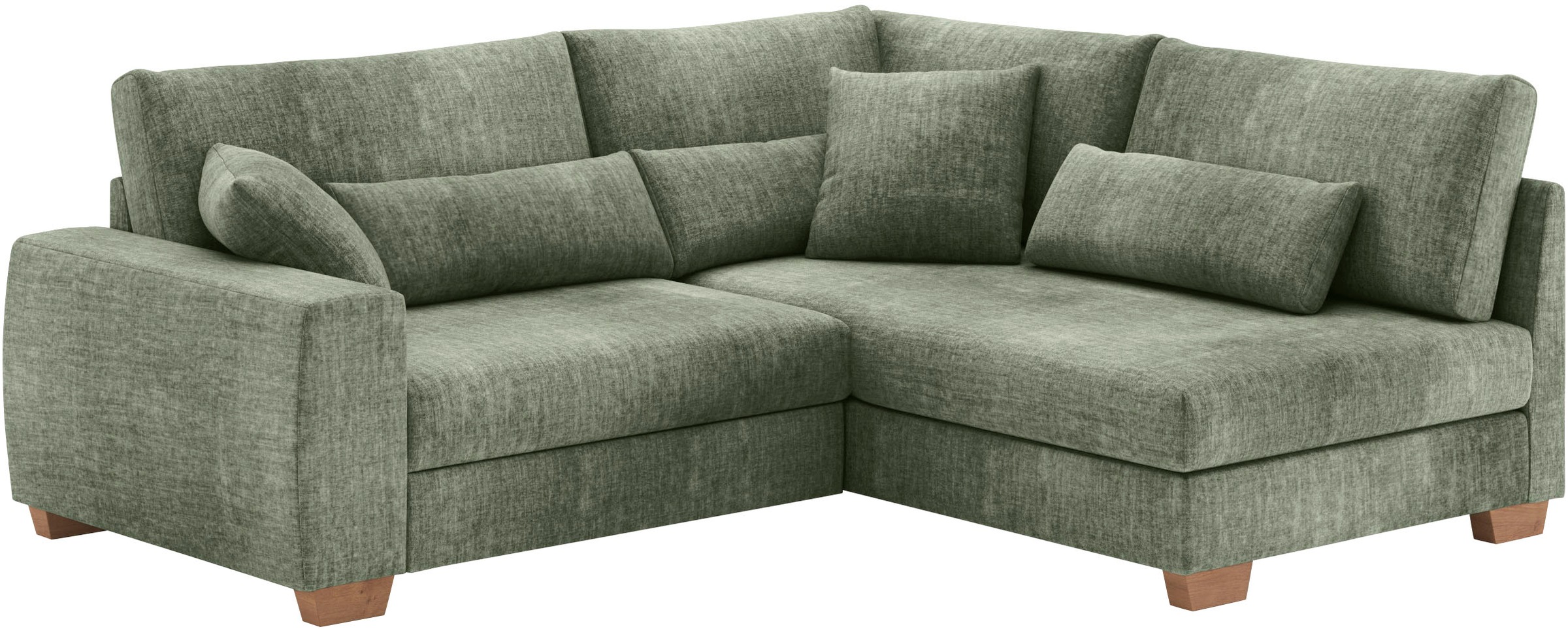 Mr. Couch Ecksofa »Helena L-Form, bis 140 kg belastbar«, mit Taschenfederkern, wahlweise mit Bettfunktion