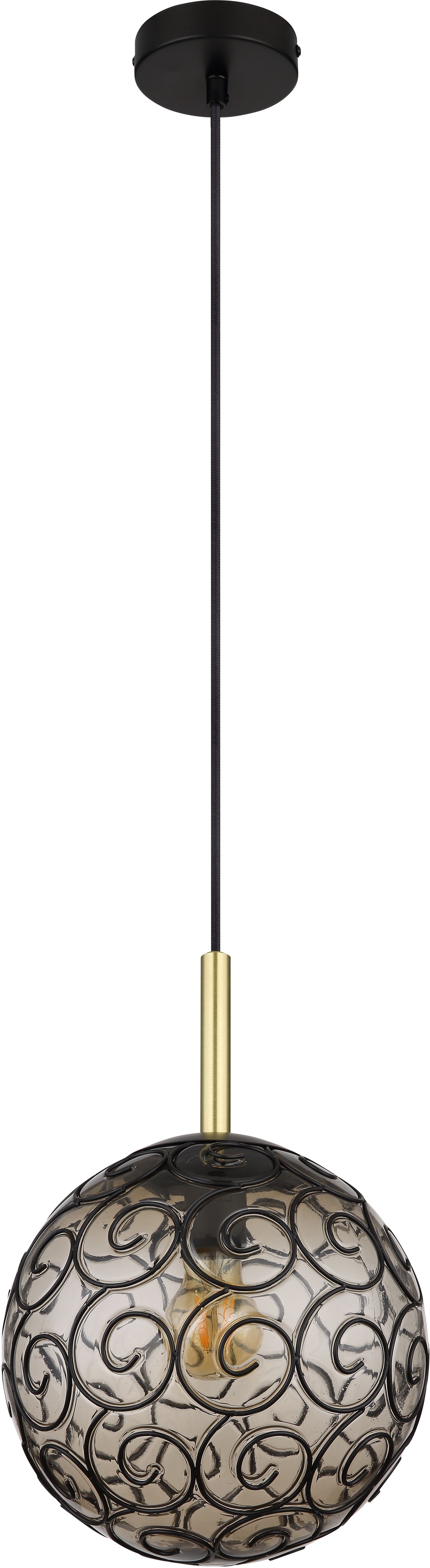 GLOBO LIGHTING Hängeleuchte »FITZ«, Leuchtmittel E27 | ohne Leuchtmittel, Hängelampe/Pendelleuchte/Esszimmer/Wohnzimmer/Esstisch