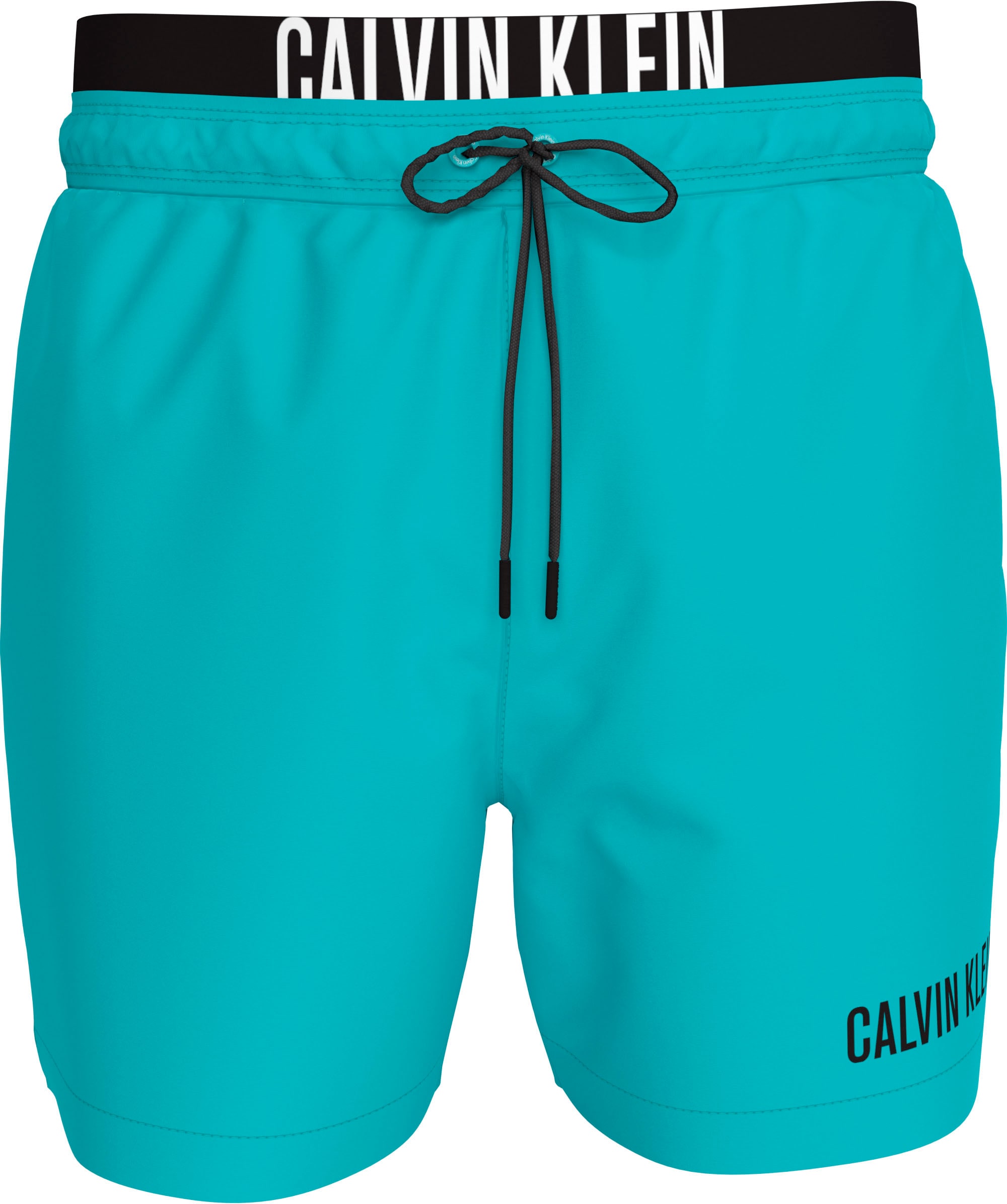 4. Bild von Calvin Klein Swimwear Badeshorts »MEDIUM DOUBLE WB«, mit doppeltem Bund