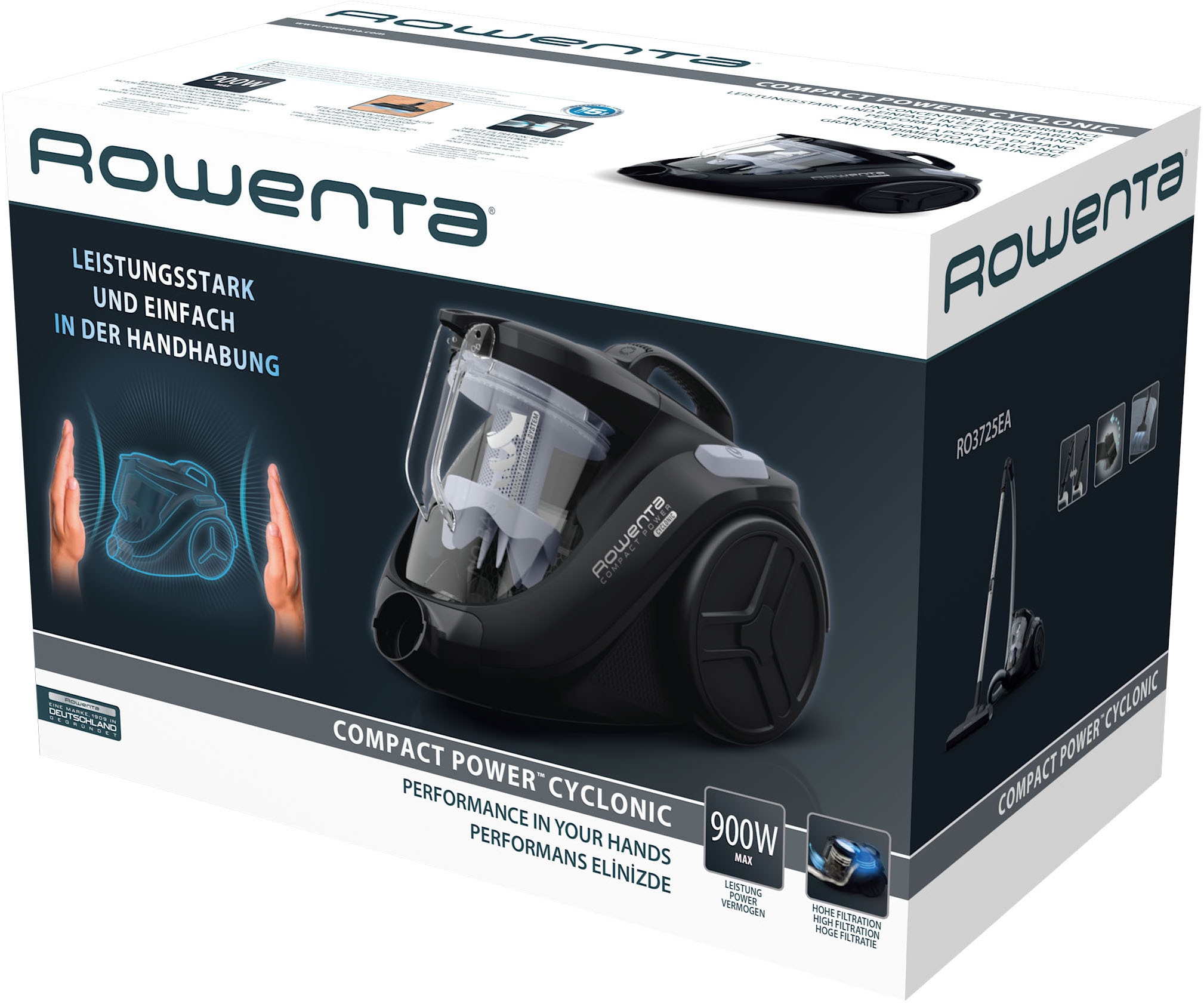 Rowenta Bodenstaubsauger »RO3725 Compact Power Cyclonic Classic«, 750 W, beutellos