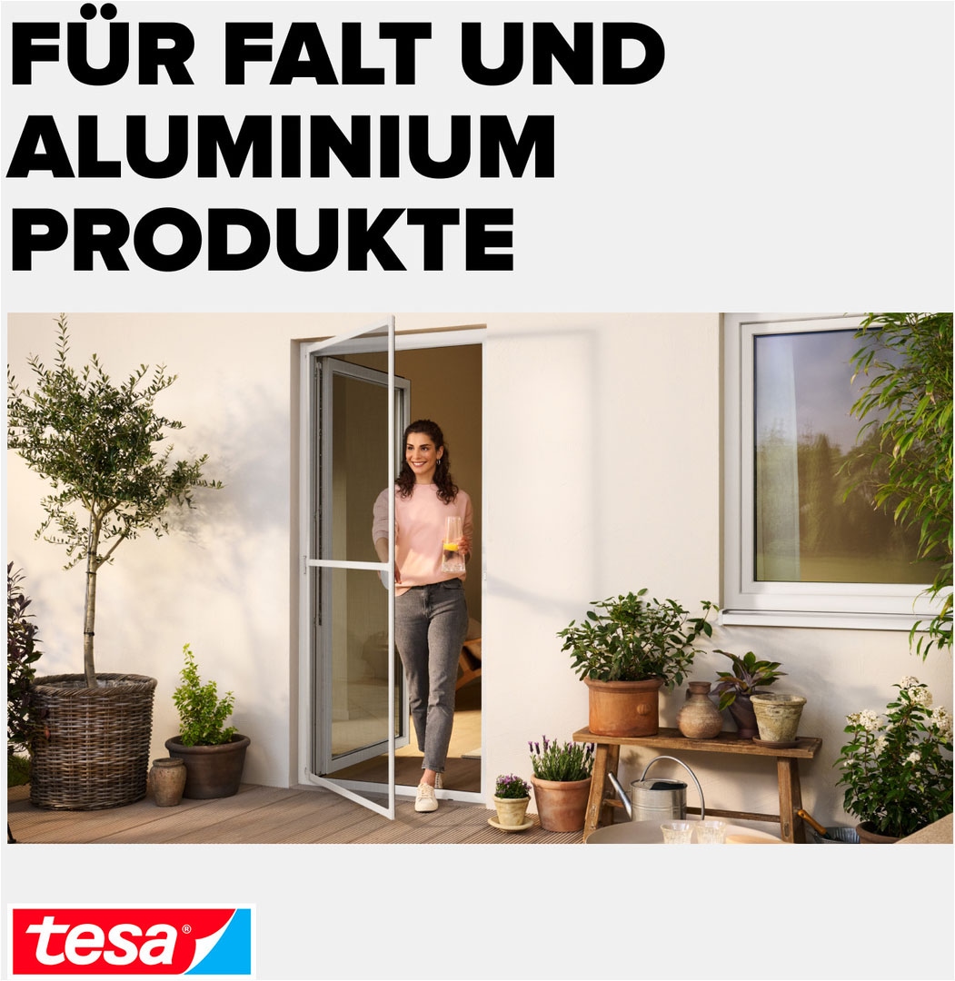 tesa Fliegengitter-Gewebe »Nachfüllrolle Fiberglas - Fliegengitter Ersatzrolle« Packung, Nachfüllrolle, 1 Stk. tlg. INSECT STOP Ersatz-Rolle 120x250cm