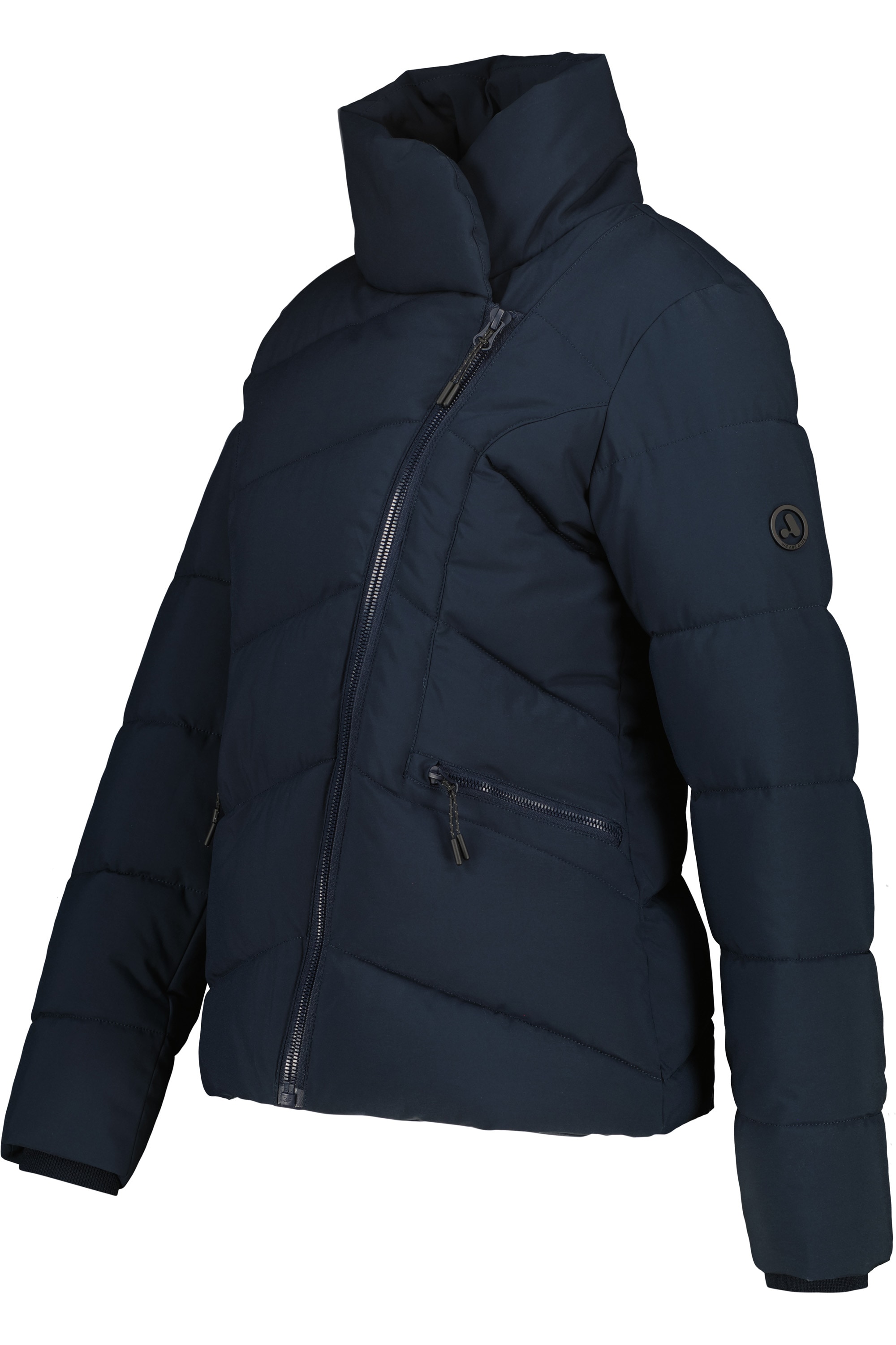 Alife & Kickin Winterjacke »Damen NellAK A«, ohne Kapuze, Figurbetont mit schrägem Reißverschluss und hohem gefütterten Kragen