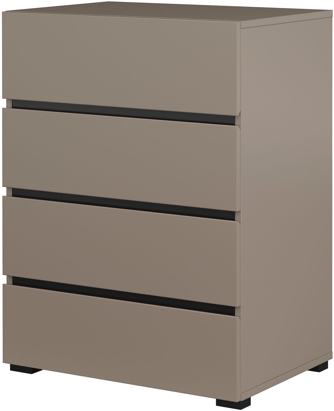 INOSIGN Kommode »Cross,Breite 60 cm, moderne grifflose Sideboard,4 Schubkästen«, Schubladenschrank mit viel Stauraum, Flur Highboard