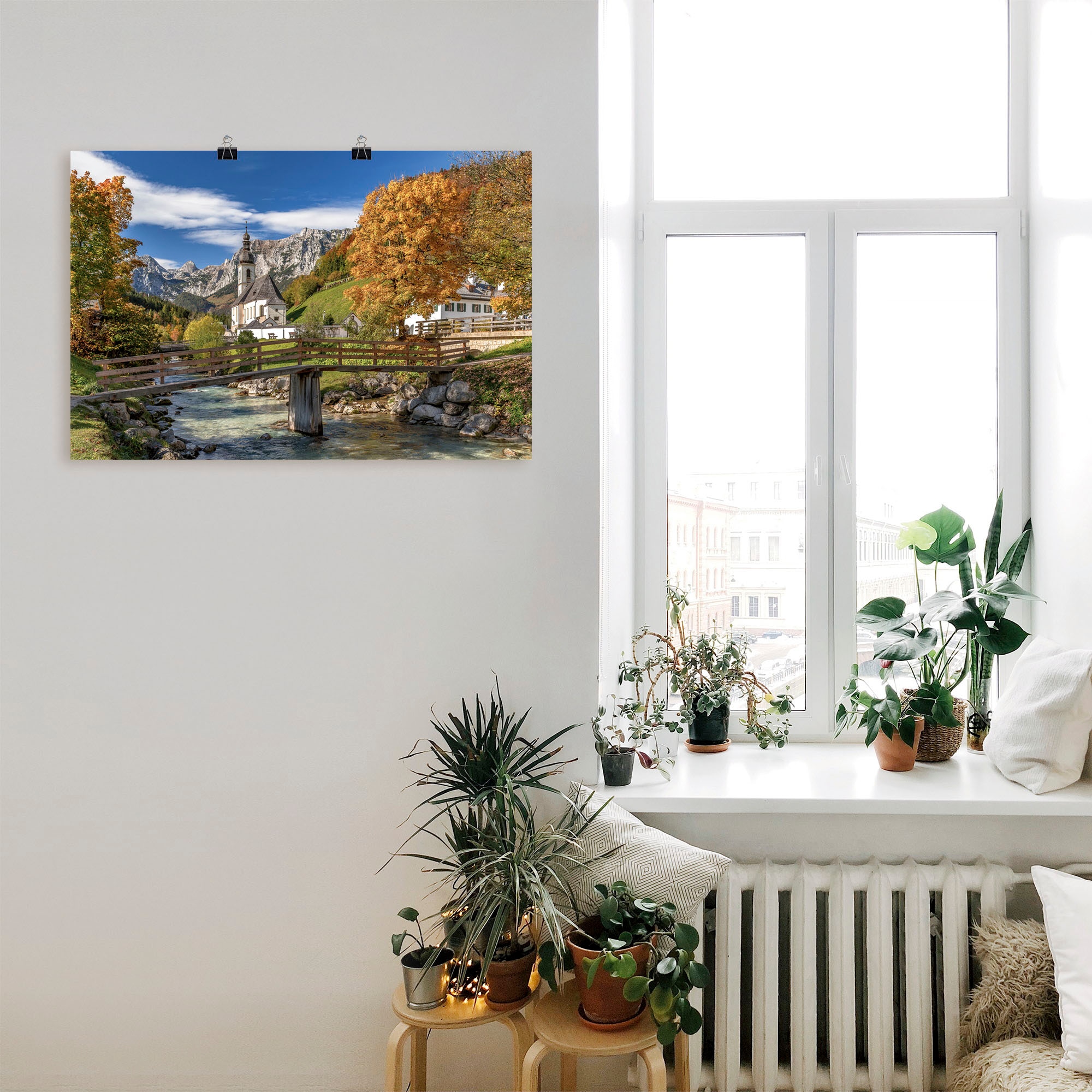 Artland Wandbild »Herbst im Berchtesgadener Land«, Berge & Alpenbilder, (1 günstig online kaufen